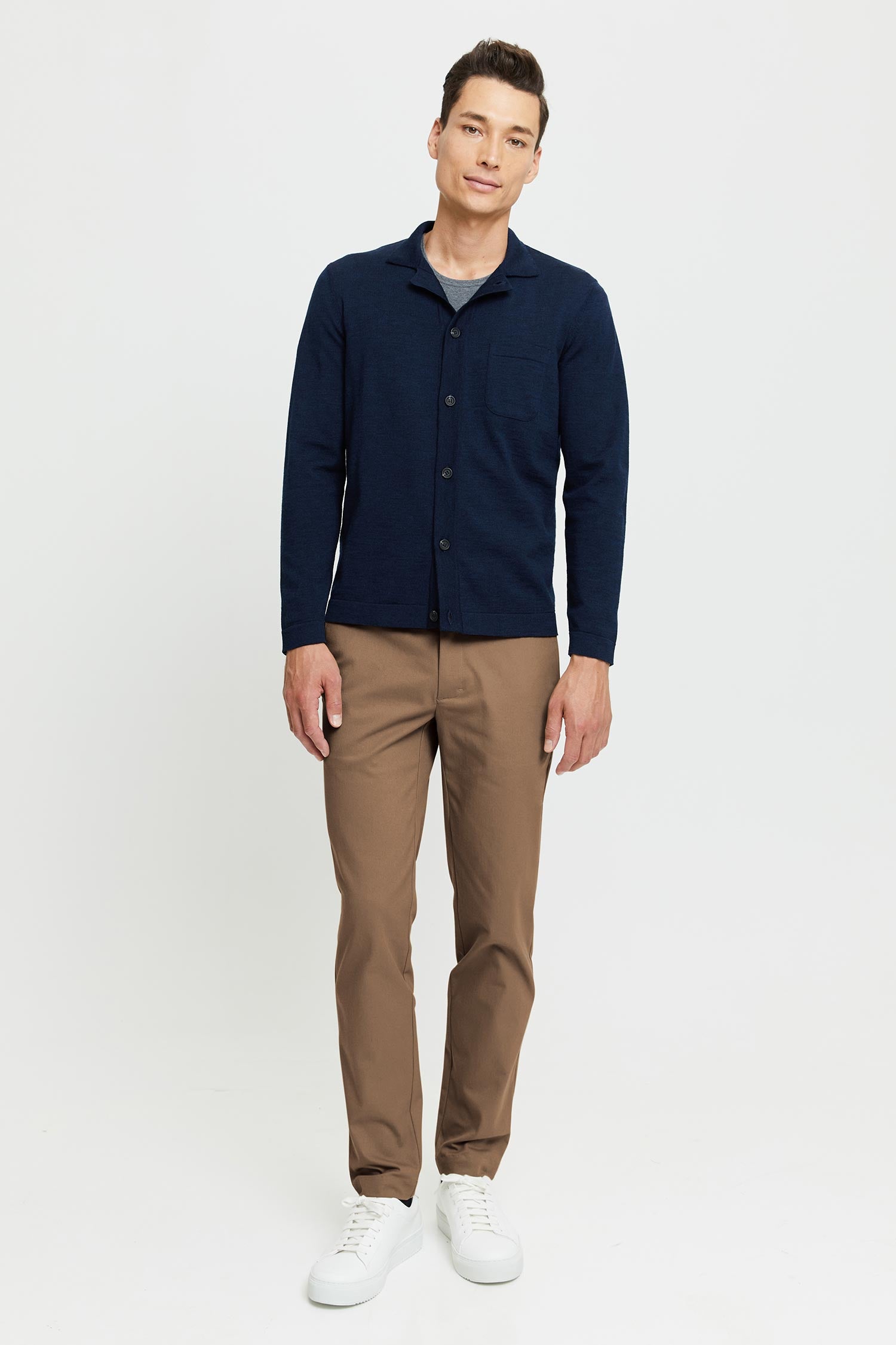 Eero Extra Fine Merino Wool  Knit Shirt