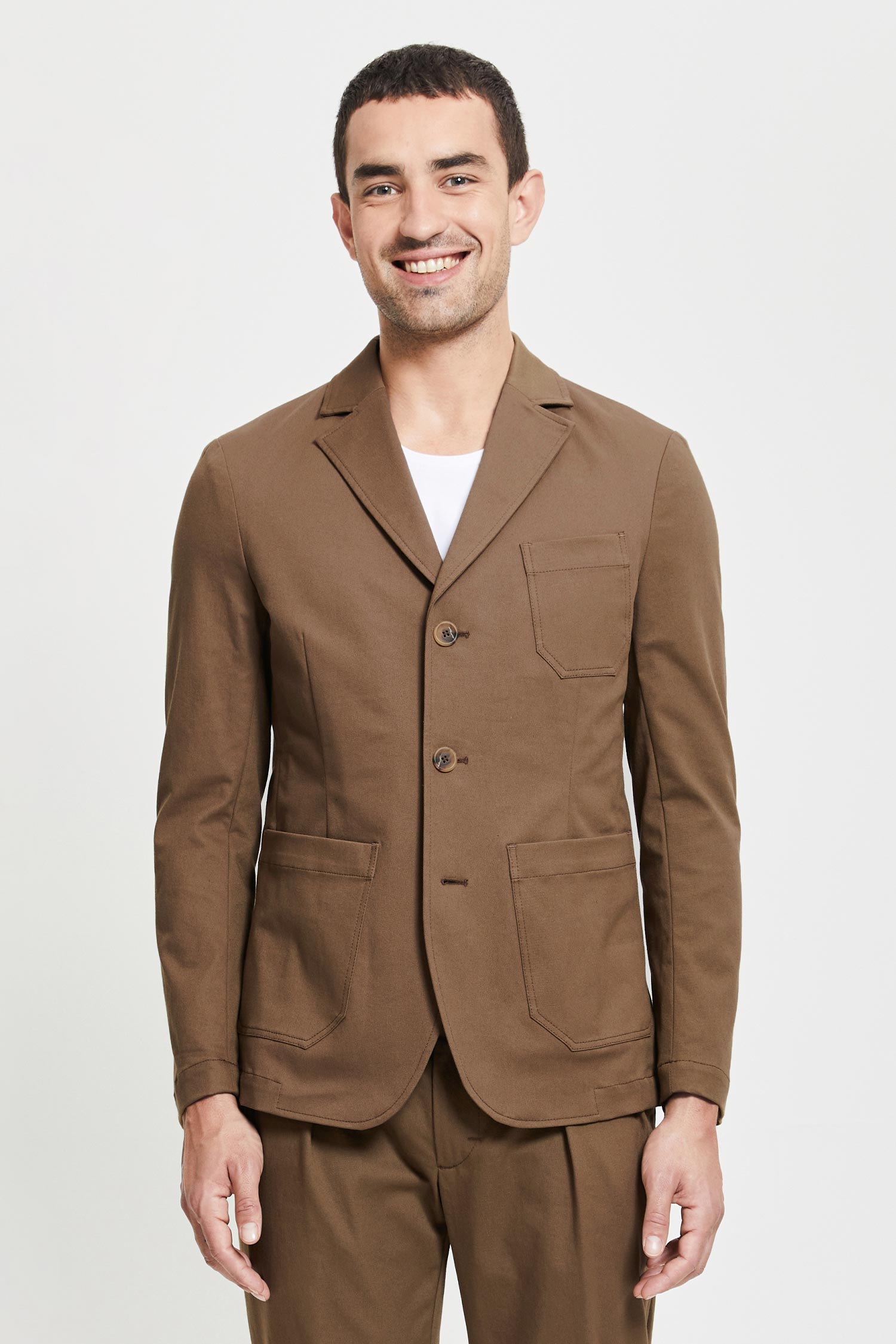 FRENN Jarkko sustainable premium quality GOTS organic cotton jacket brown