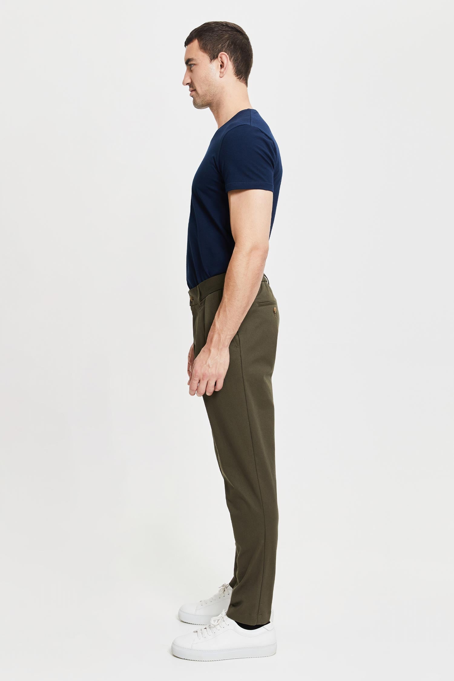 FRENN Simo sustainable premium quality GOTS organic cotton trousers green