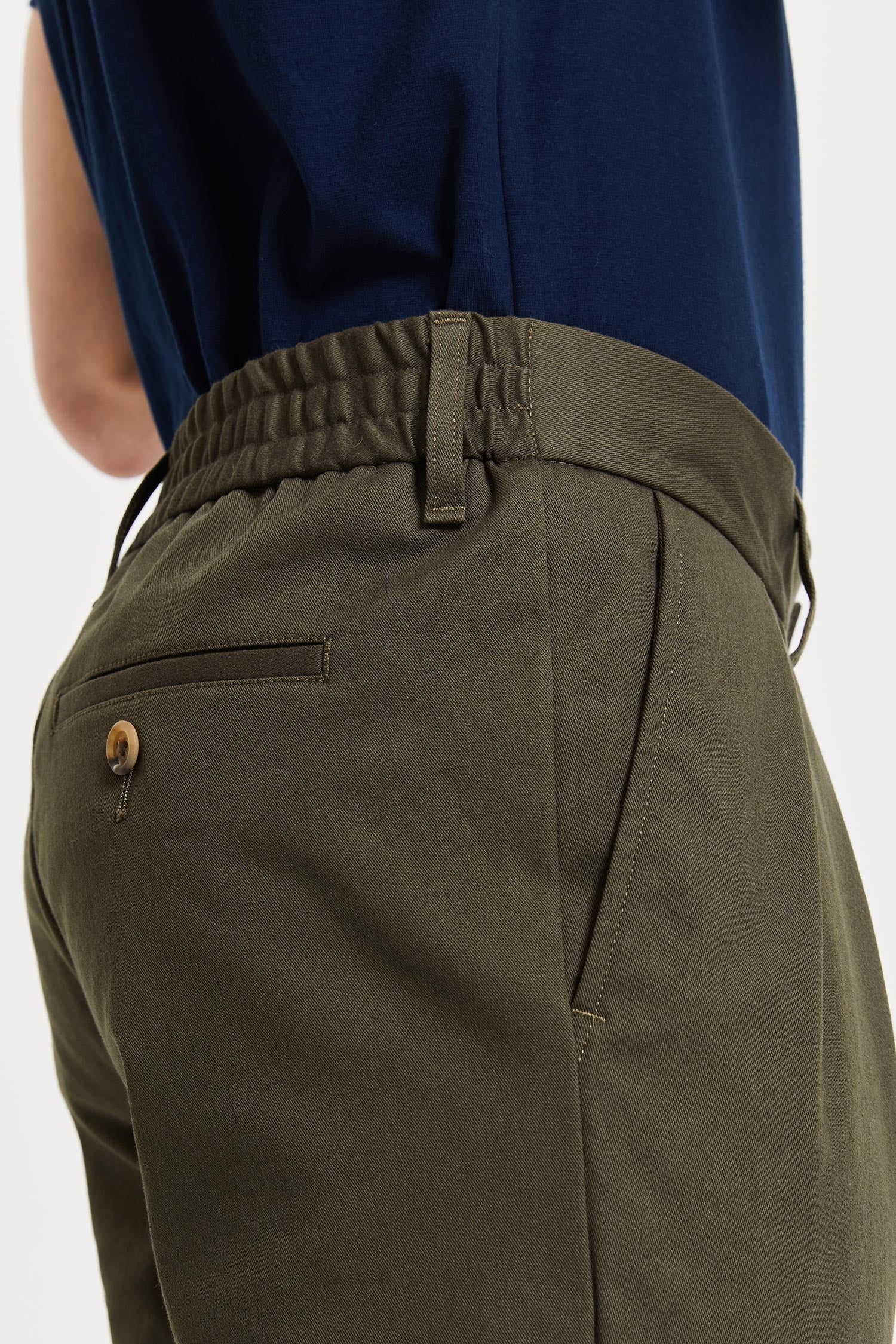 FRENN Simo sustainable premium quality GOTS organic cotton trousers green