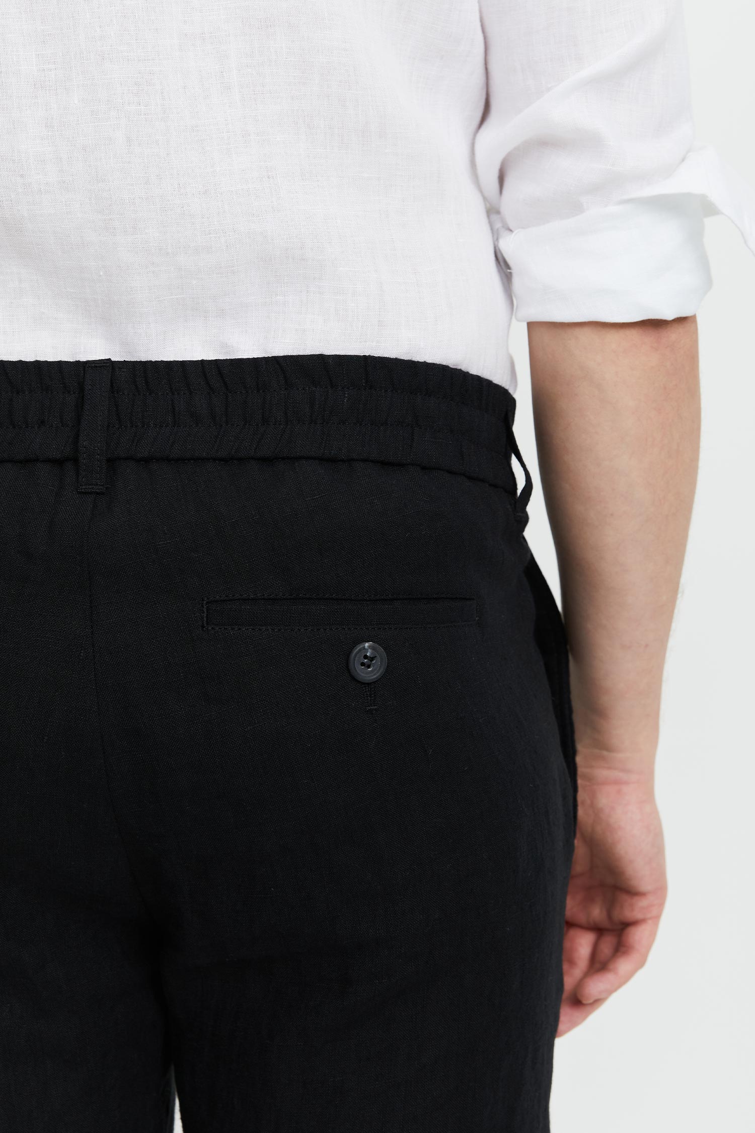Seppo Linen Trousers Black