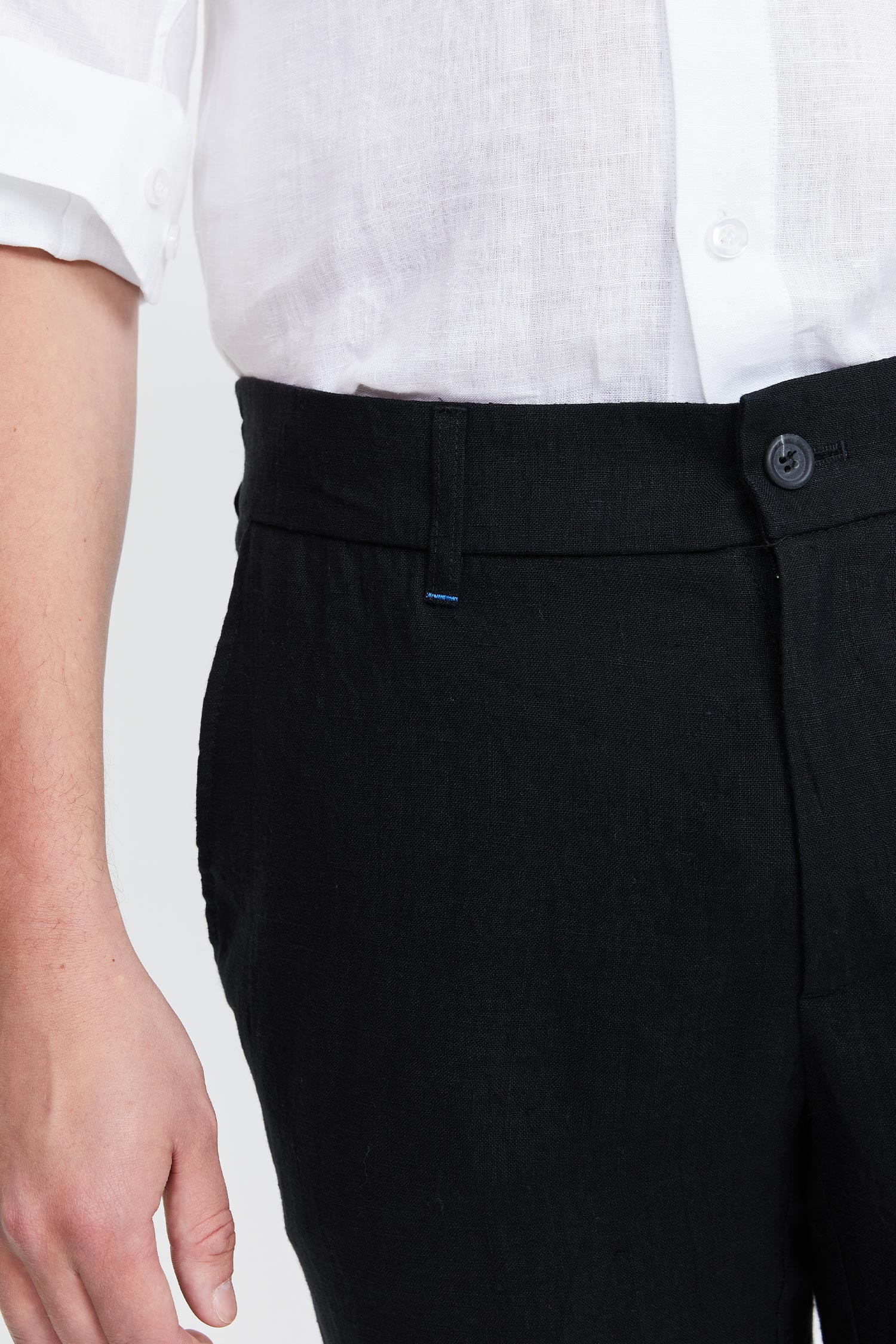 Seppo Linen Trousers Black