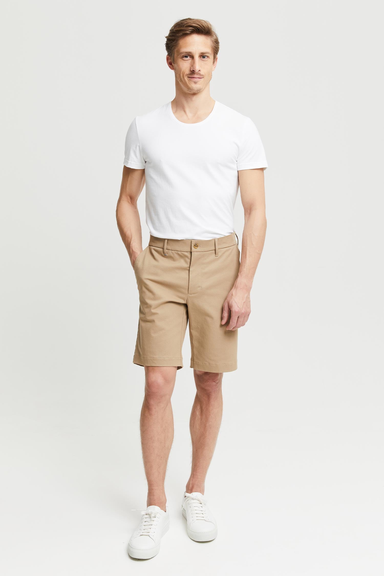 Frenn Teppo premium quality sustainable organic cotton shorts sand