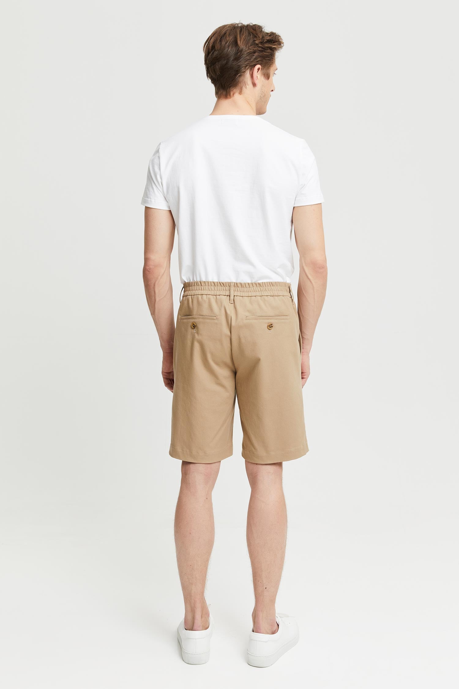 Frenn Teppo premium quality sustainable organic cotton shorts sand