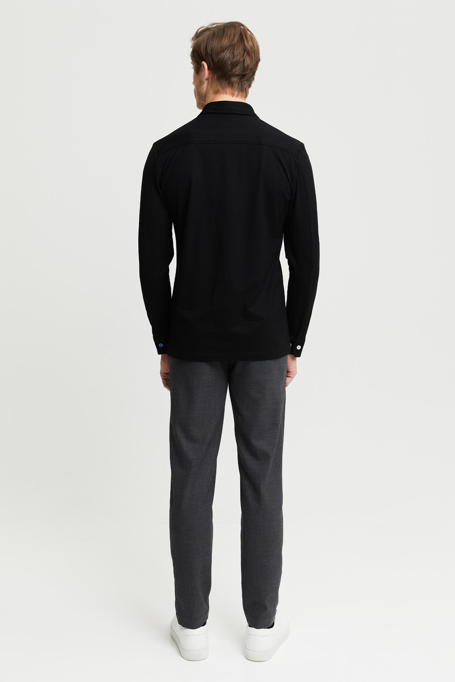 Frenn Hemmo sustainable premium quality bamboo jersey shirt black