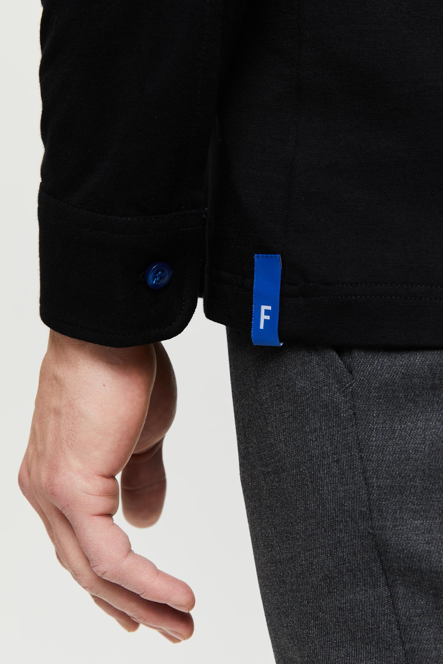 Frenn Hemmo sustainable premium quality bamboo jersey shirt black