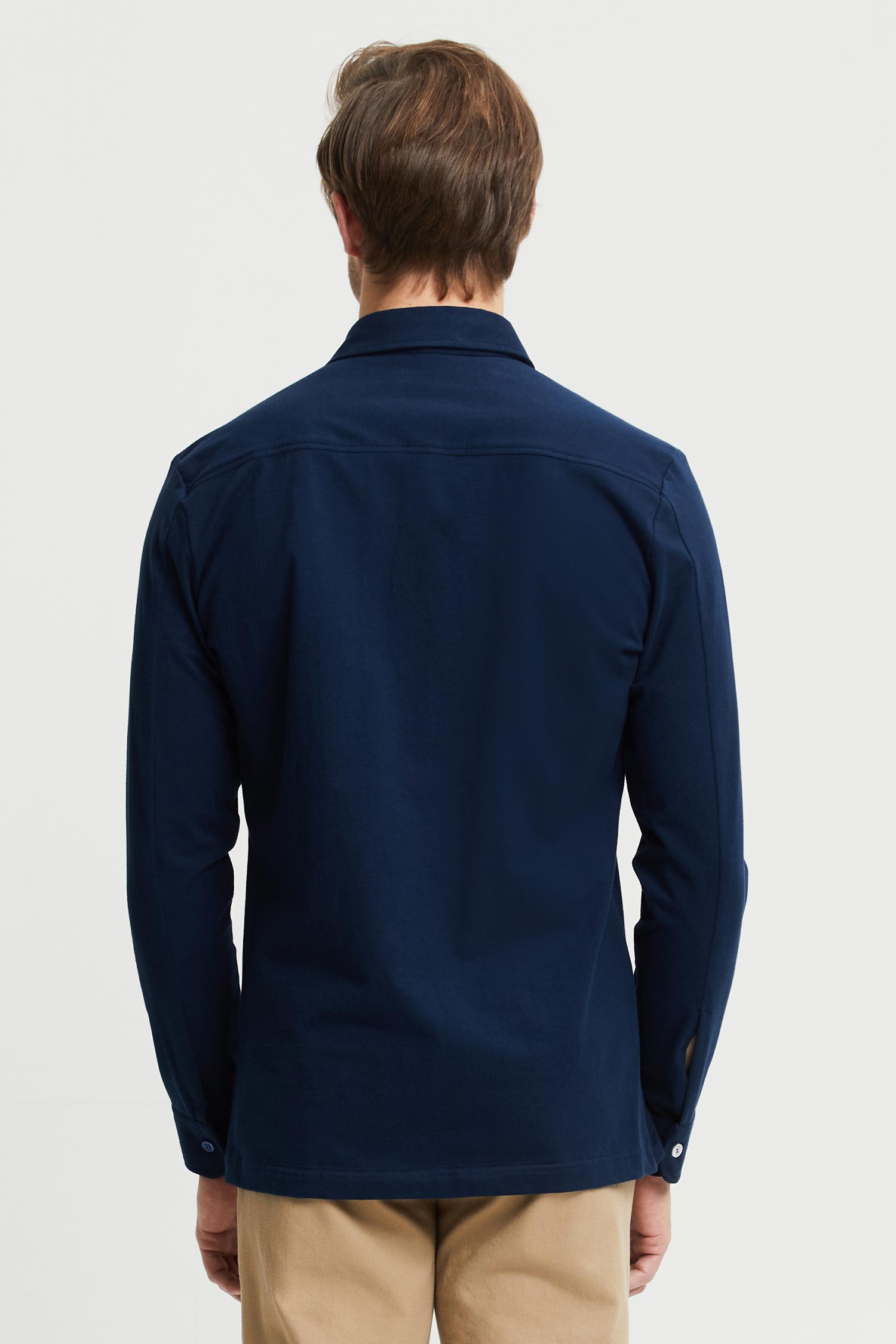 Frenn Hemmo sustainable premium quality GOTS organic cotton jersey shirt blue