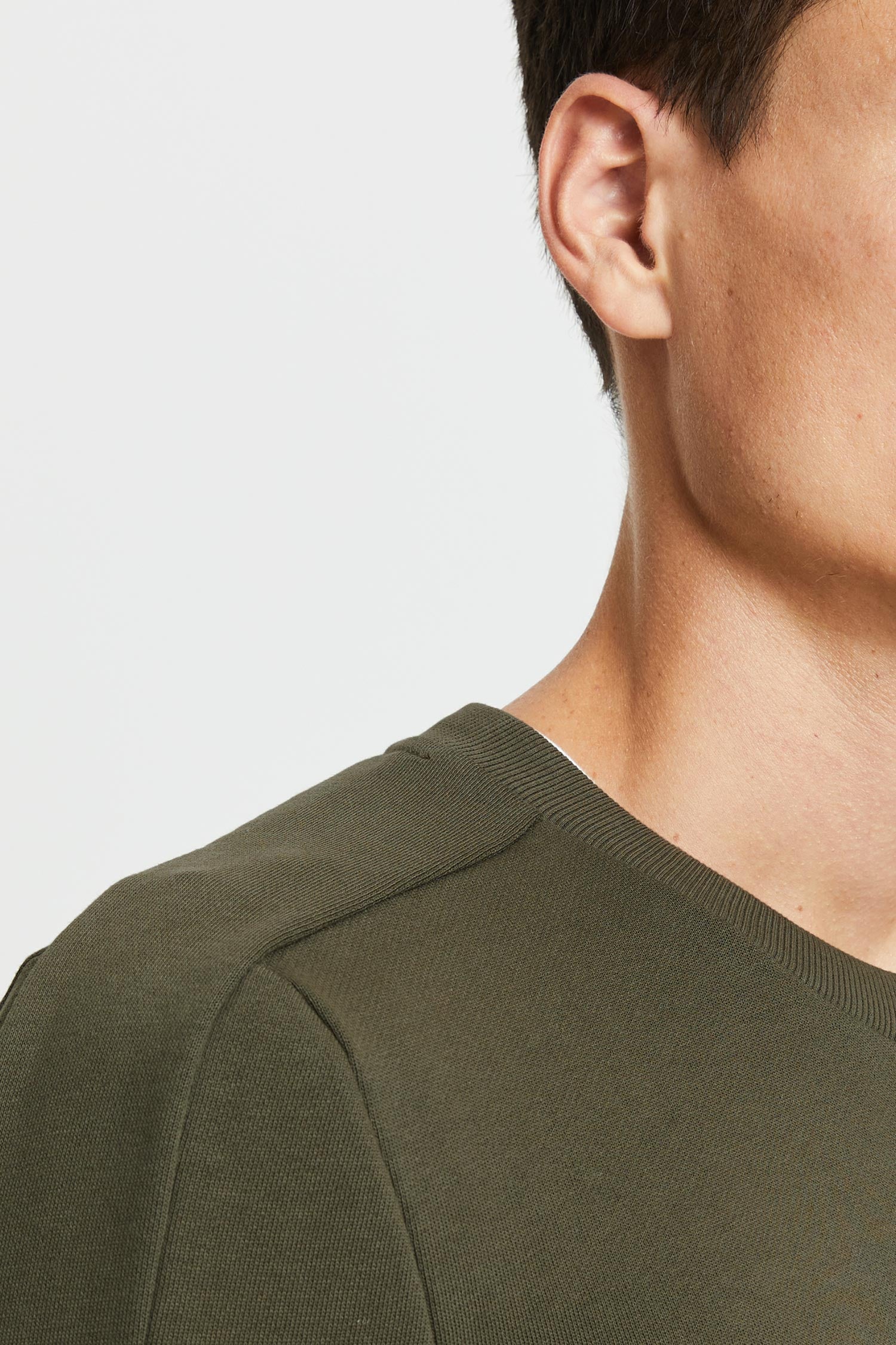 Frenn Felix sustainable premium quality GOTS organic cotton fleece sweatshirt green