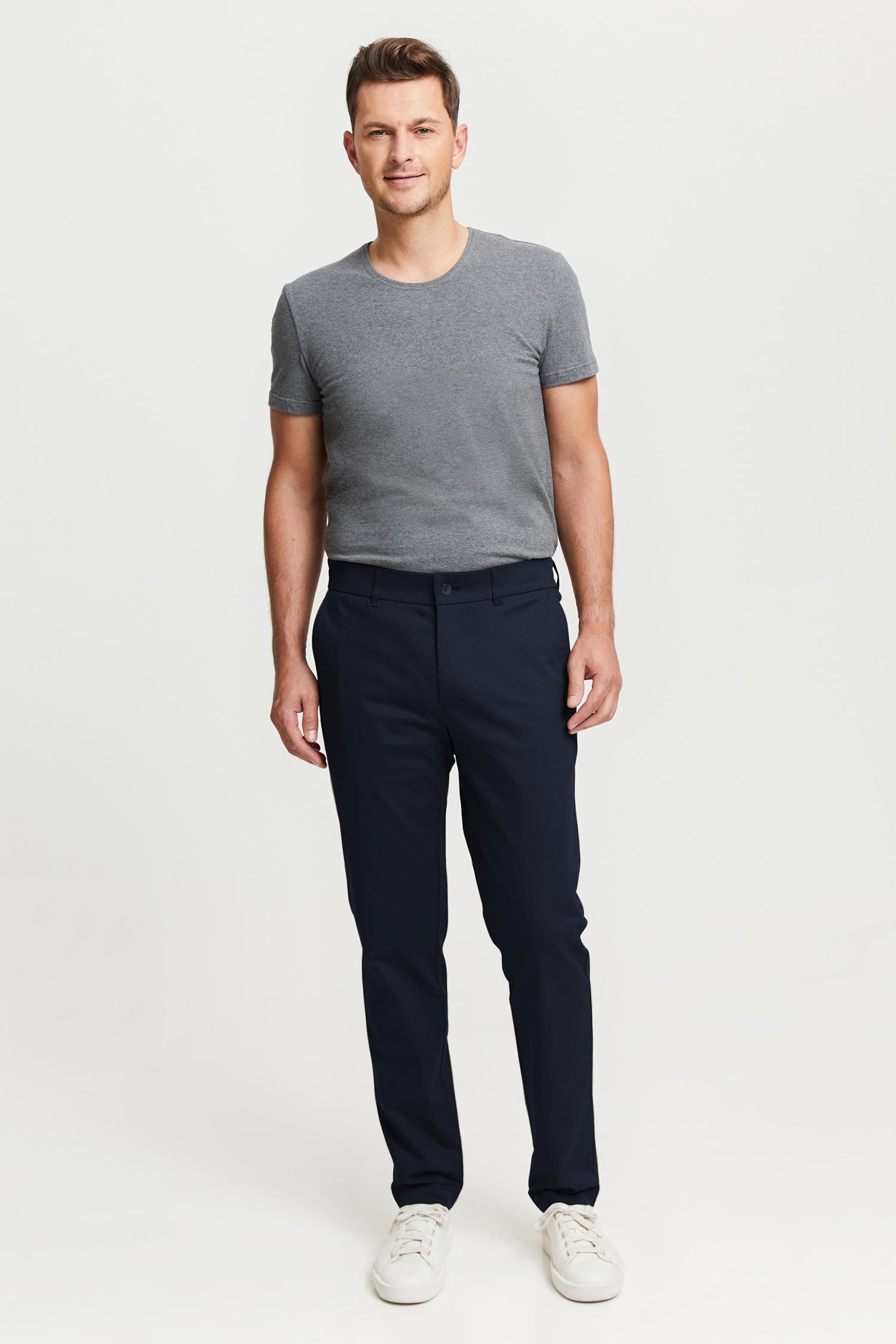 Seppo Organic Cotton Chinos Trousers Blue