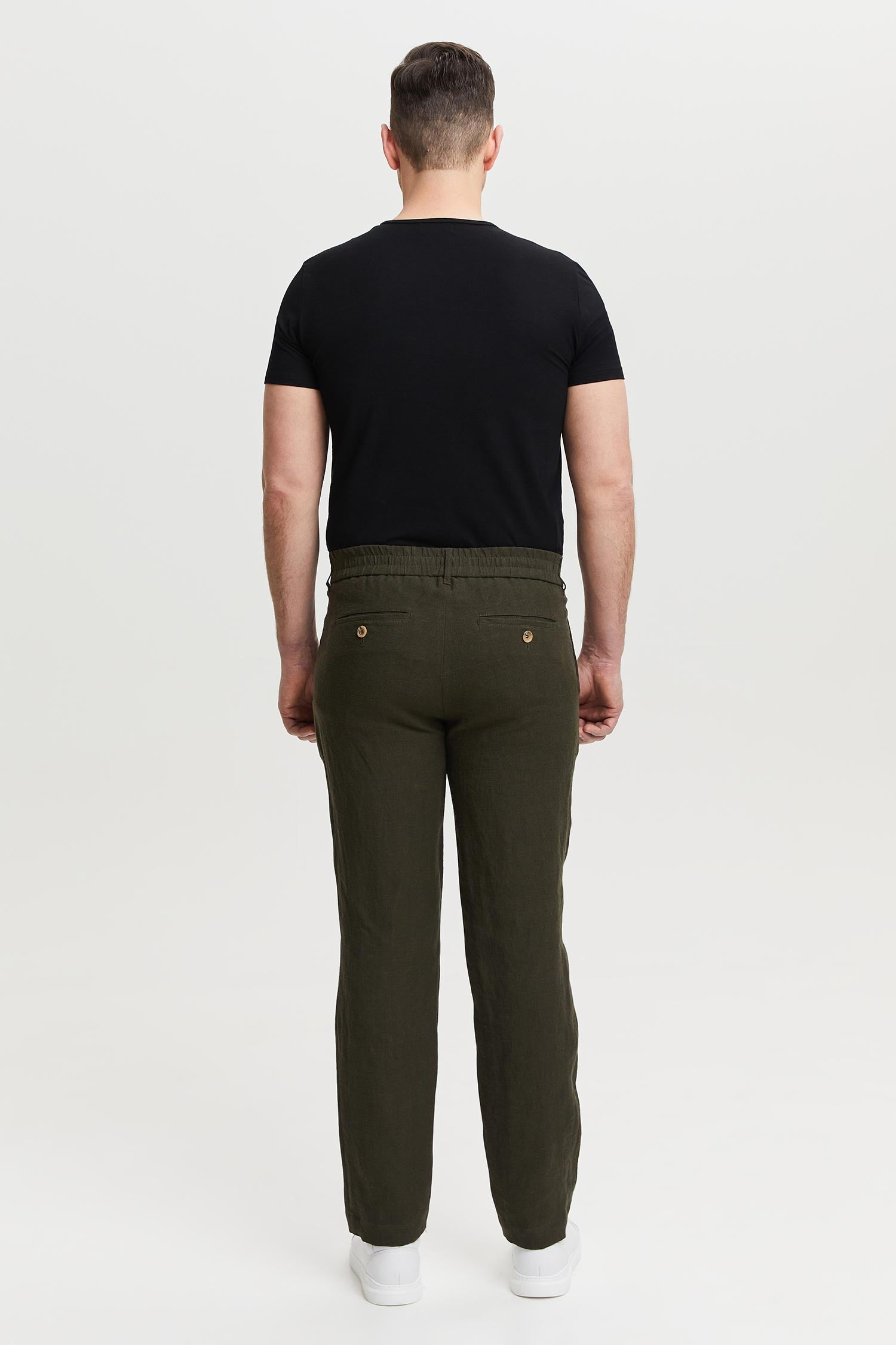 Seppo Linen Trousers Green