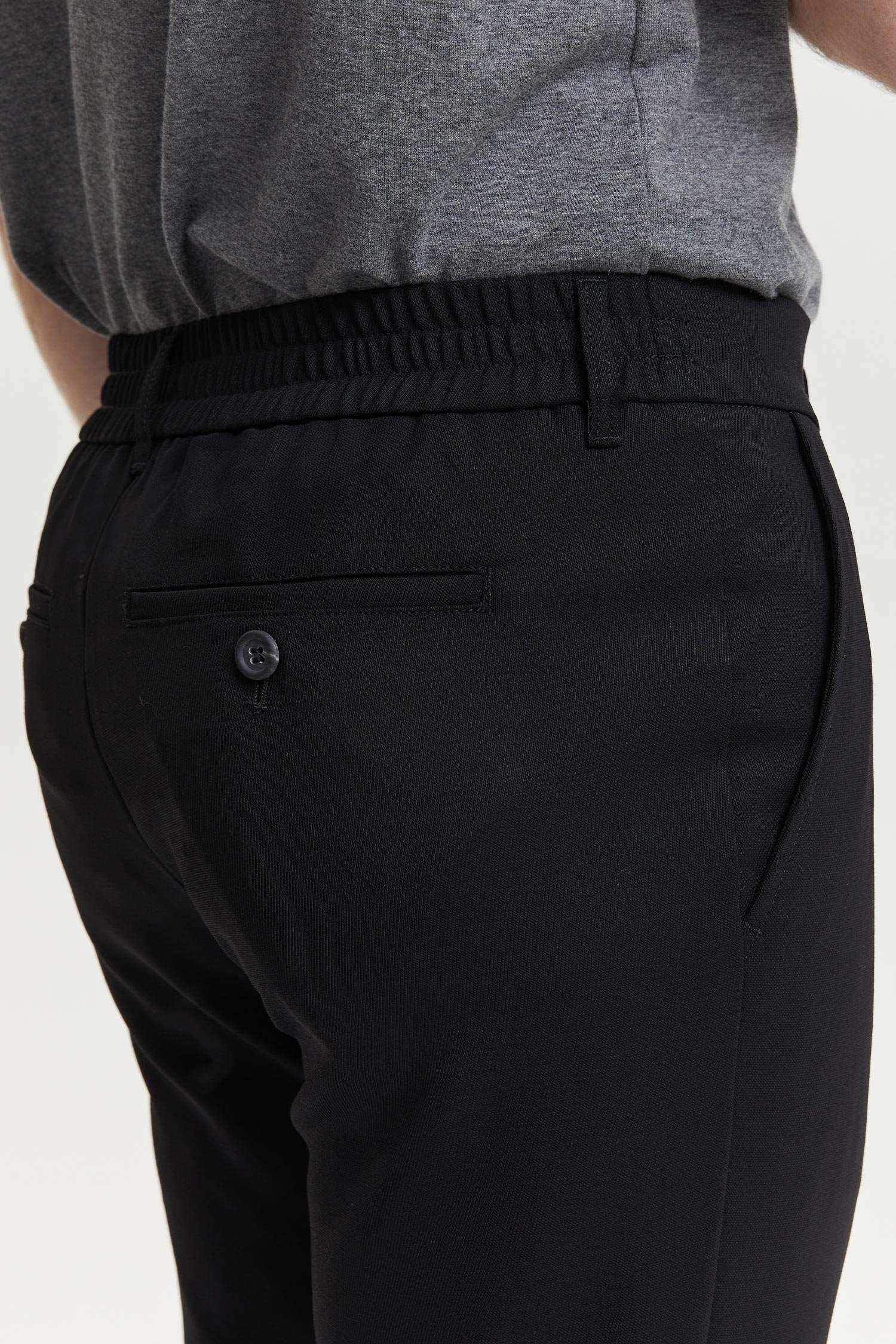 Seppo Wool Trousers Black