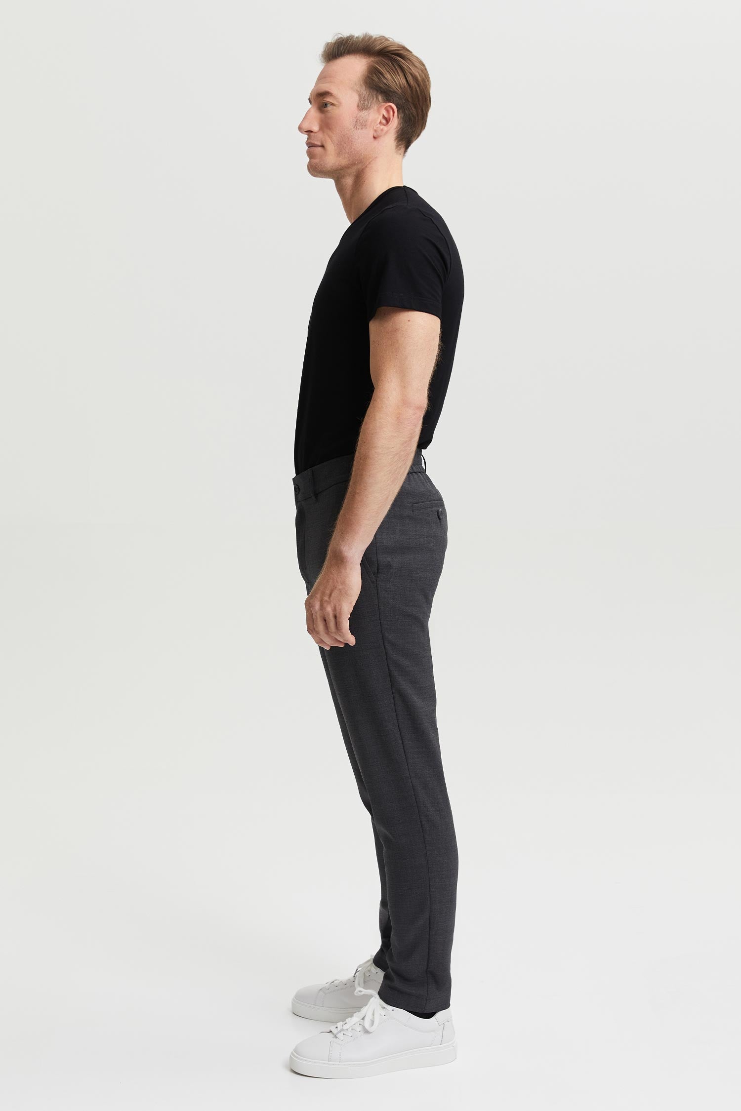 Seppo Wool Trousers Grey