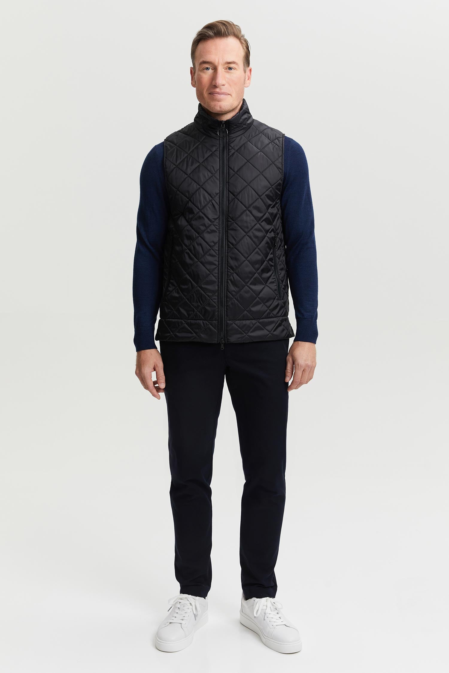 Veikko Water and Wind Repellent Quilted Vest Black