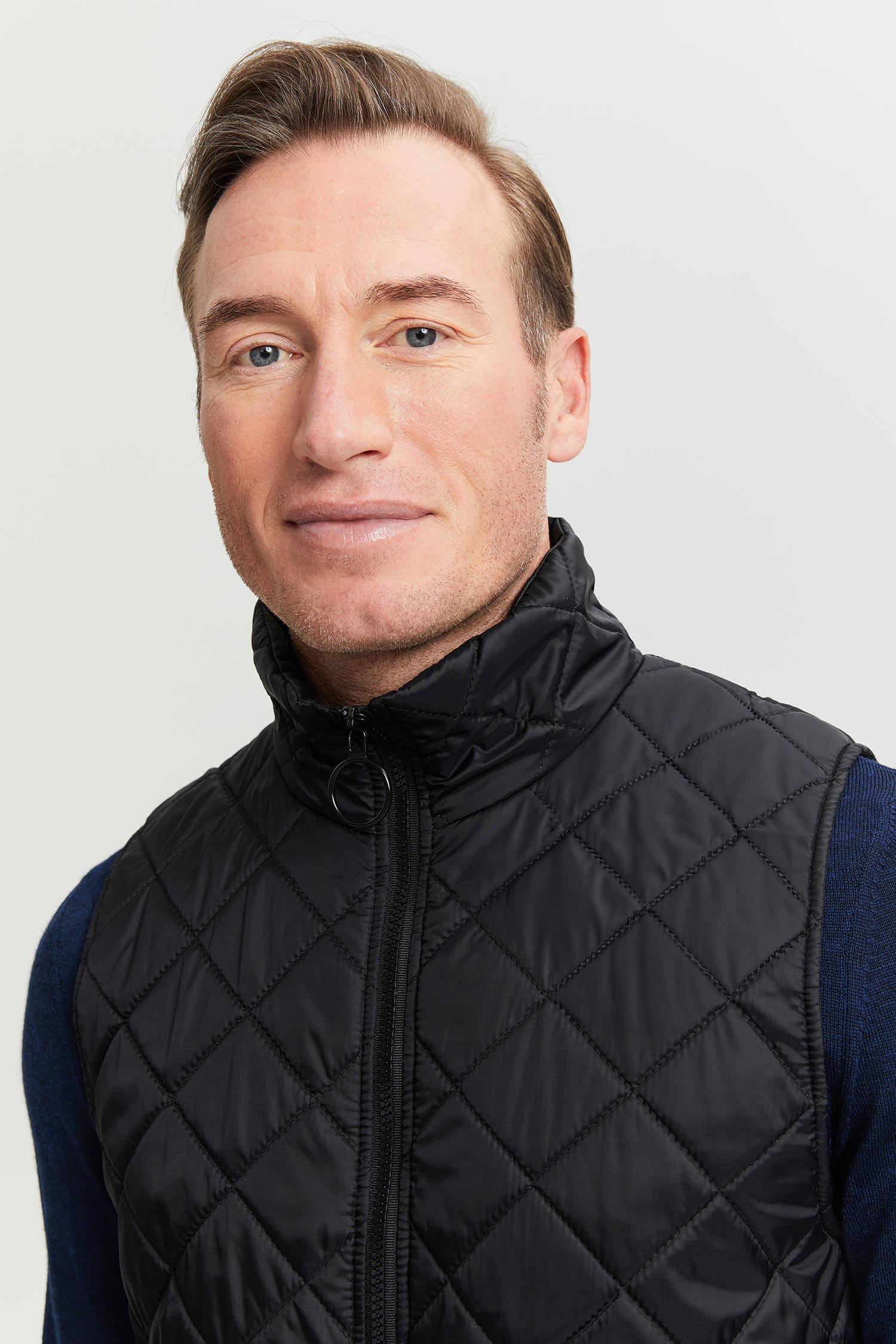 Veikko Water and Wind Repellent Quilted Vest Black