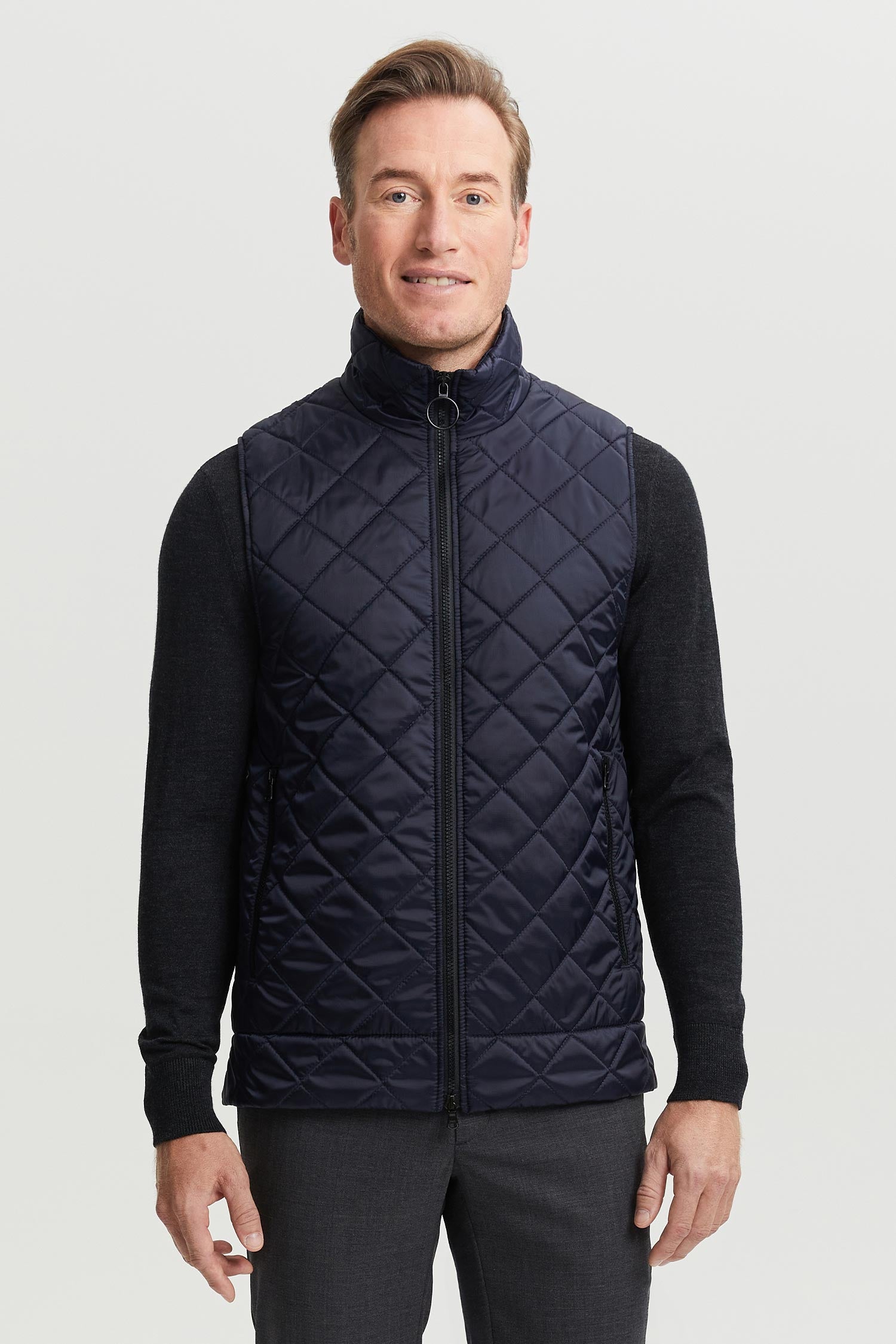 Veikko Water and Wind Repellent Quilted Vest Blue