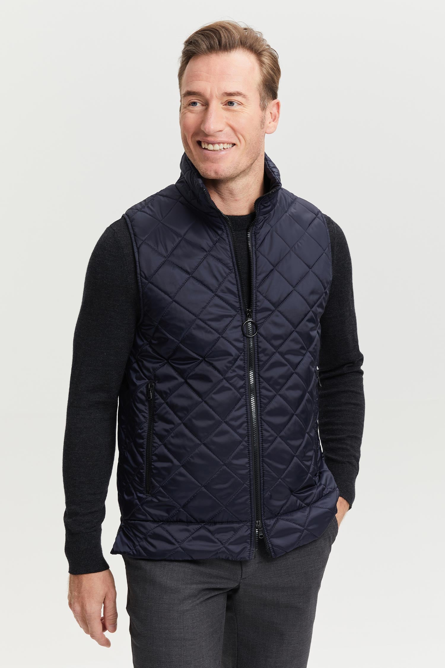 Veikko Water and Wind Repellent Quilted Vest Blue