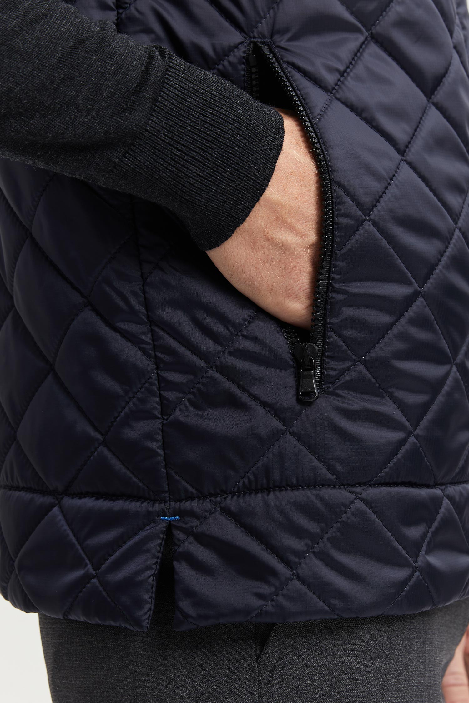 Veikko Water and Wind Repellent Quilted Vest Blue