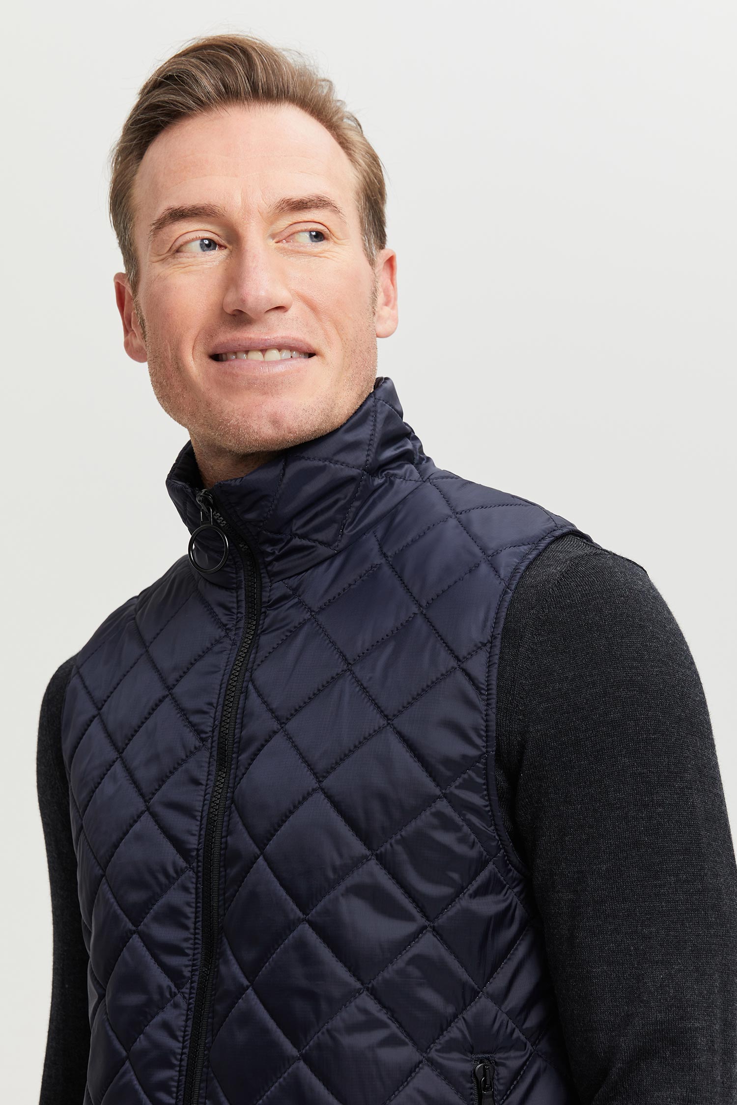 Veikko Water and Wind Repellent Quilted Vest Blue