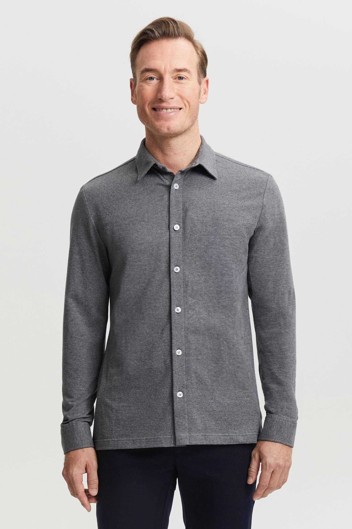 Hemmo Organic Cotton Jersey Shirt Grey