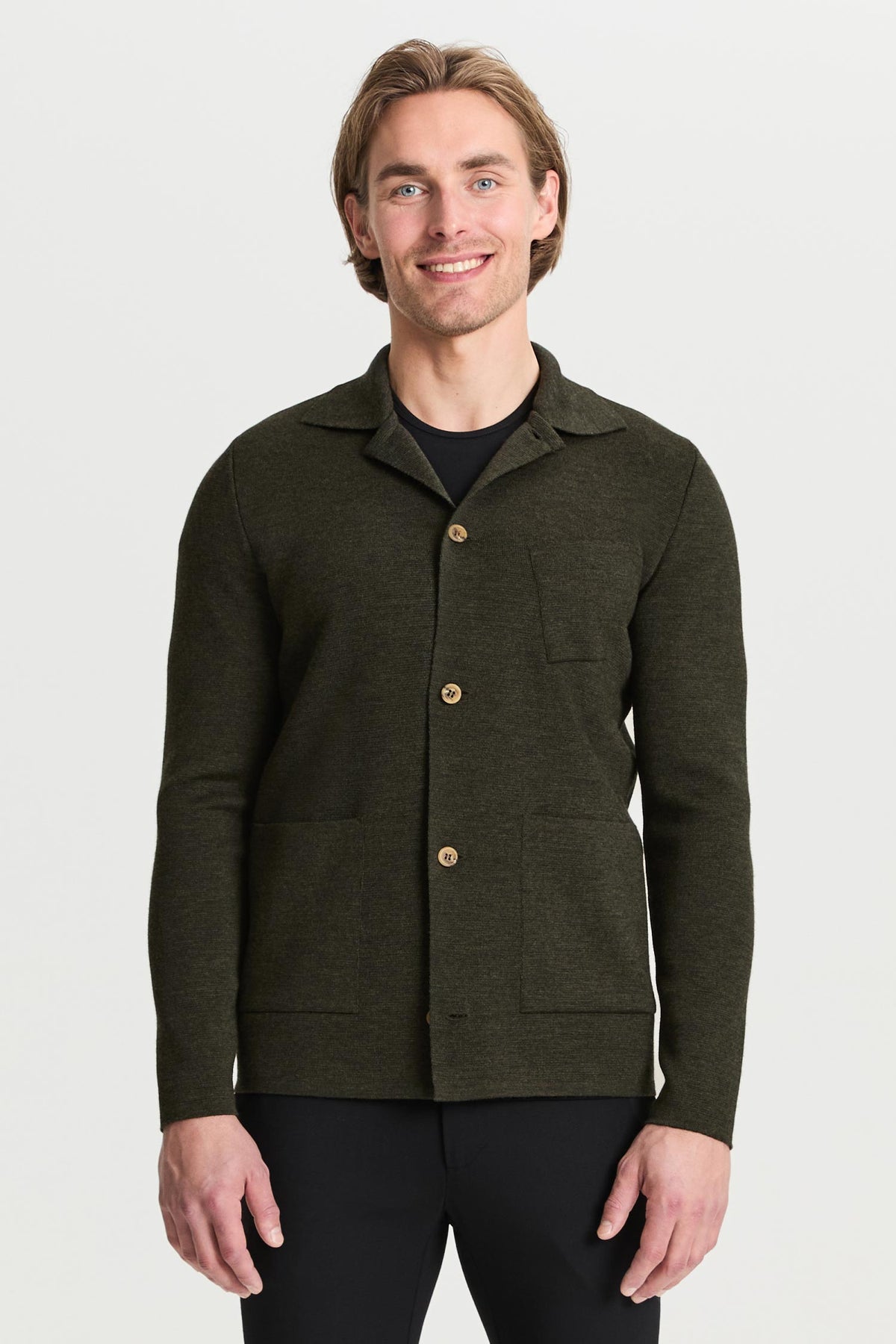 Eetu Merino Knit Overshirt