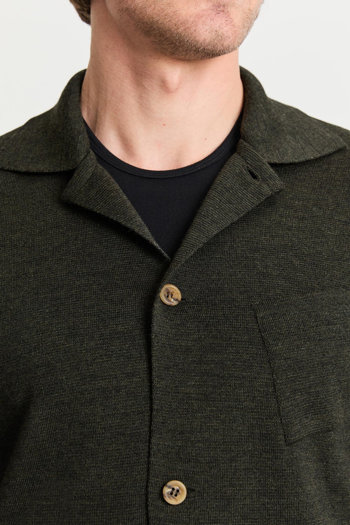 Eetu Merino Knit Overshirt