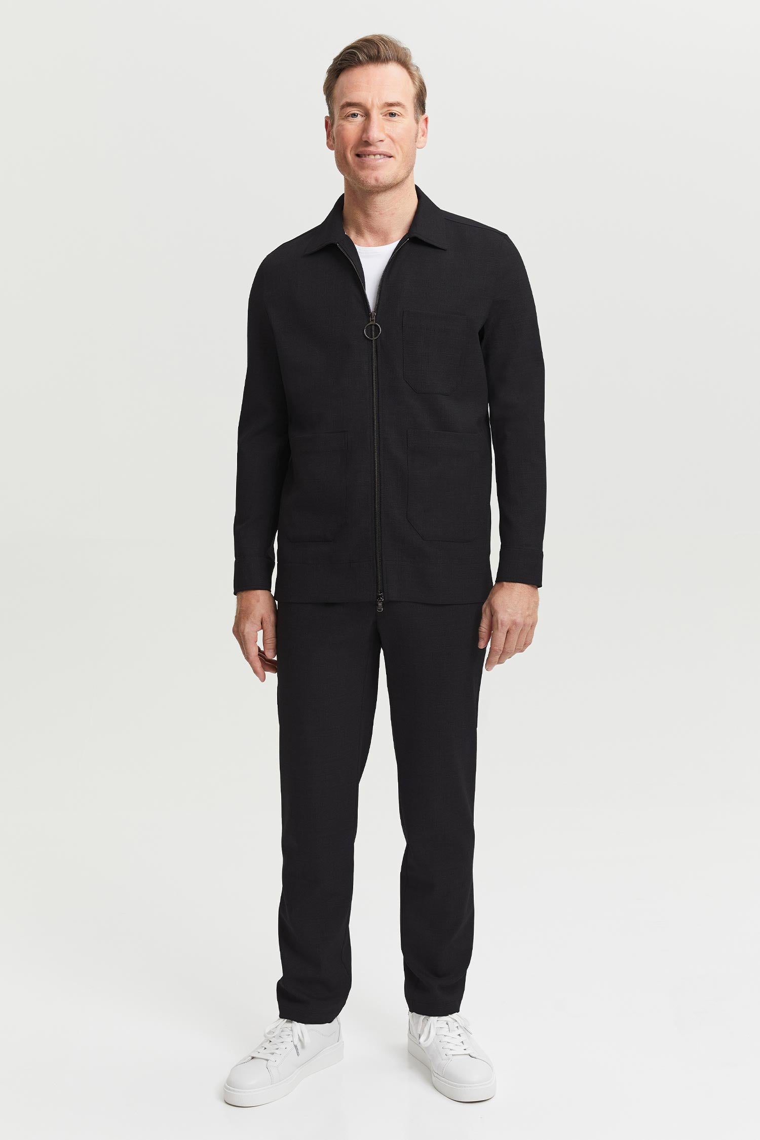 Jesse Wool Overshirt Black