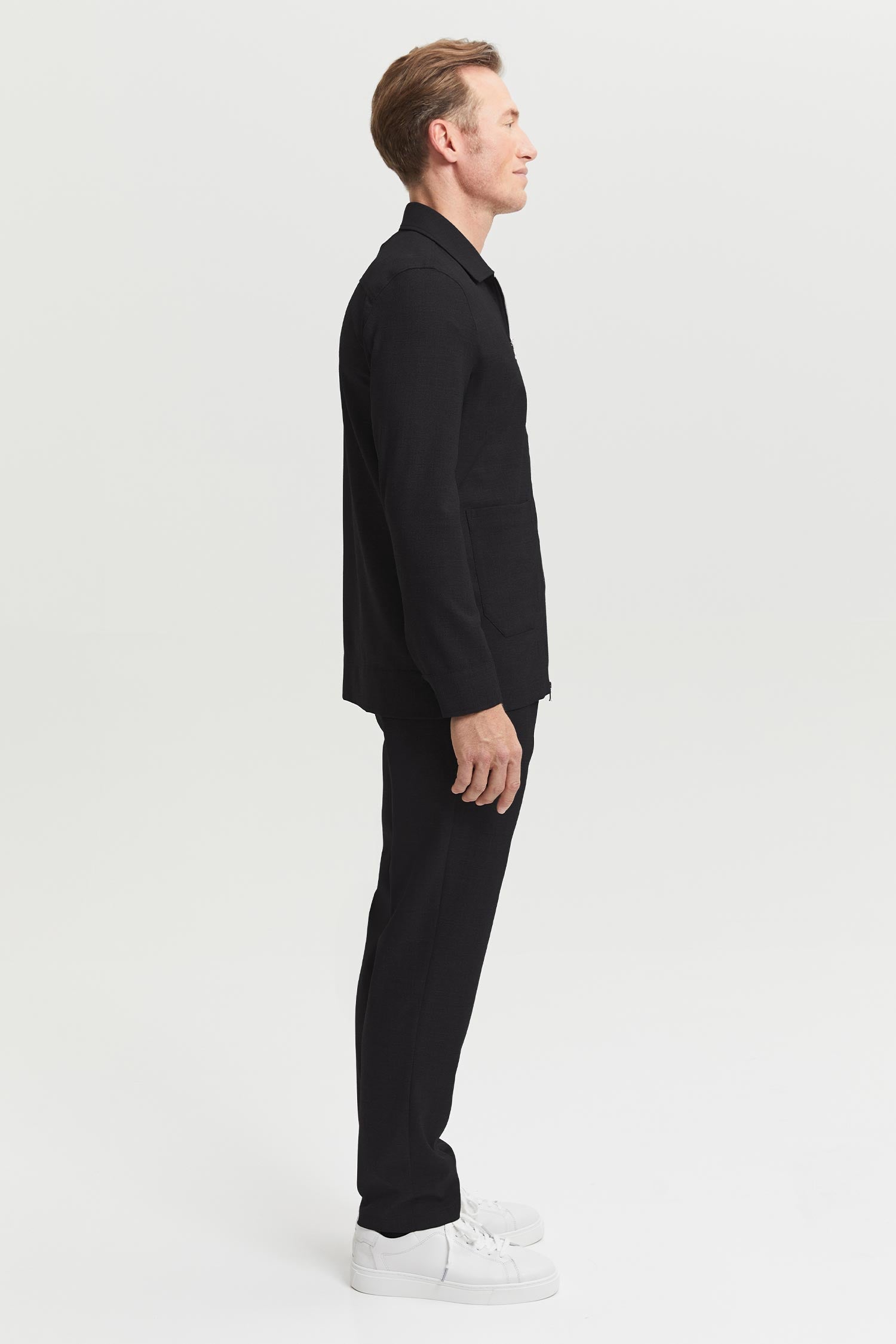 Jesse Wool Overshirt Black