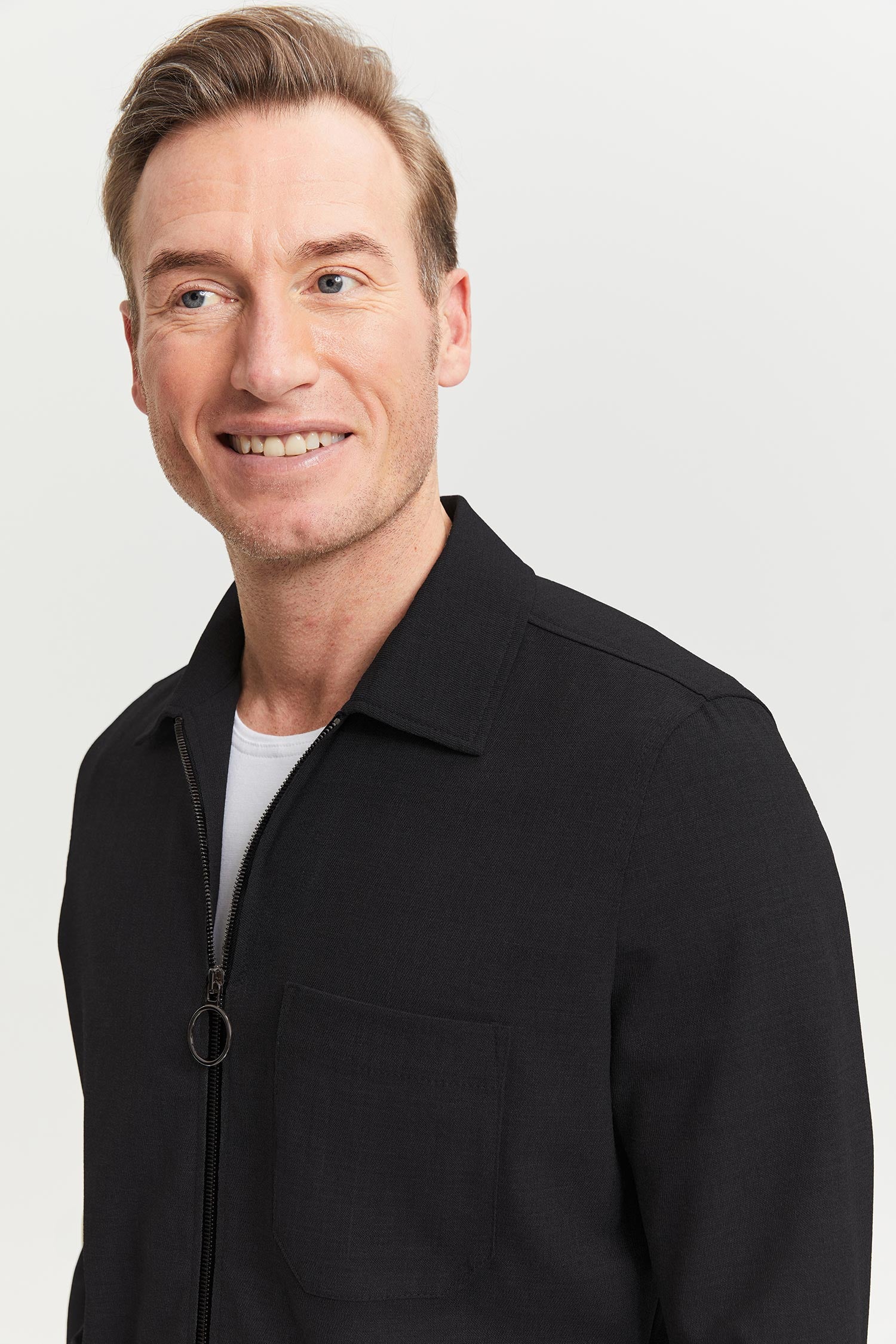 Jesse Wool Overshirt Black