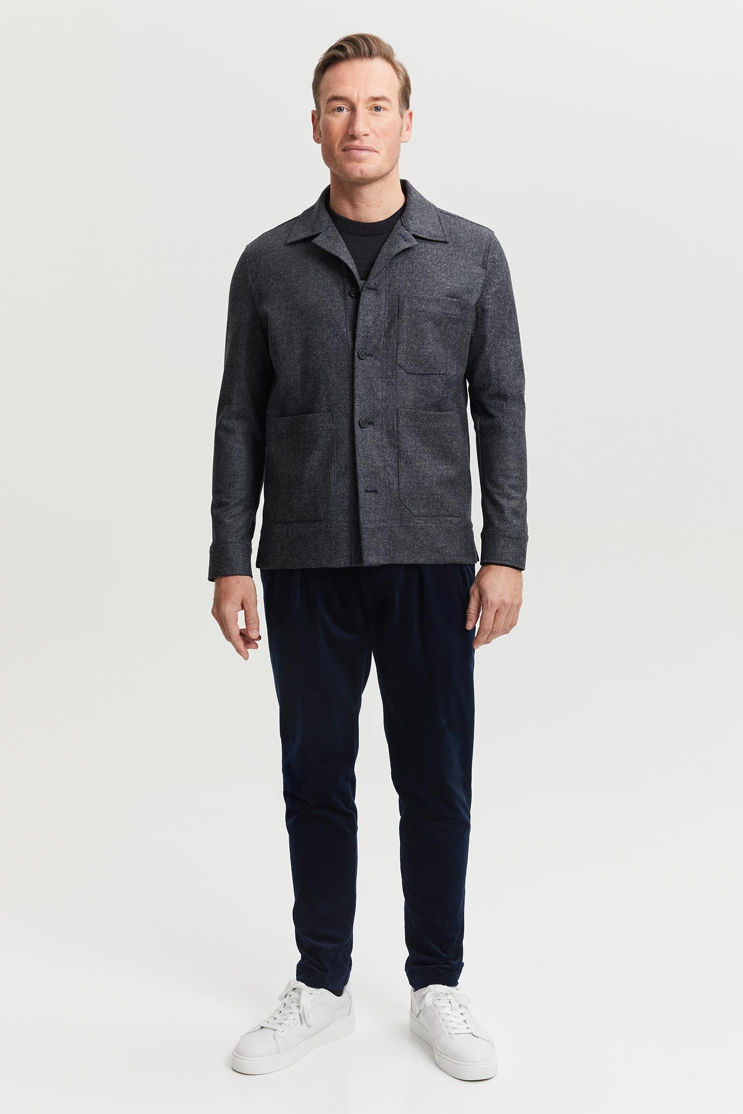 Jesse Wool Overshirt Blue