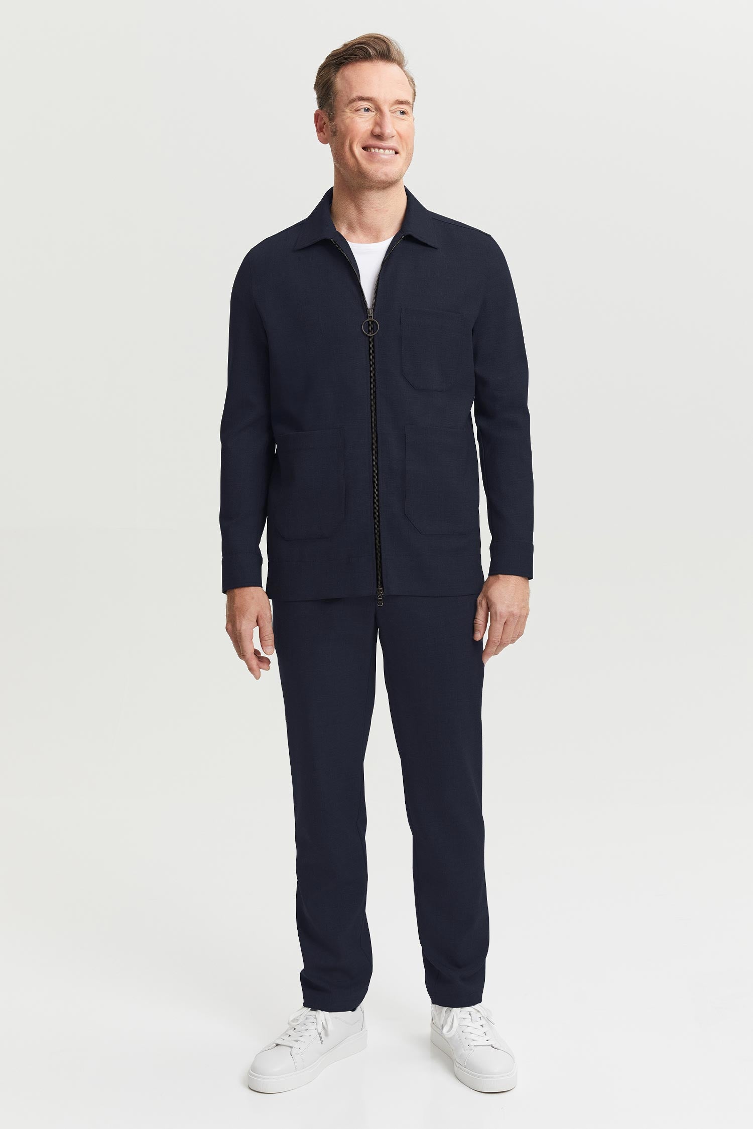 Jesse Wool Overshirt Blue