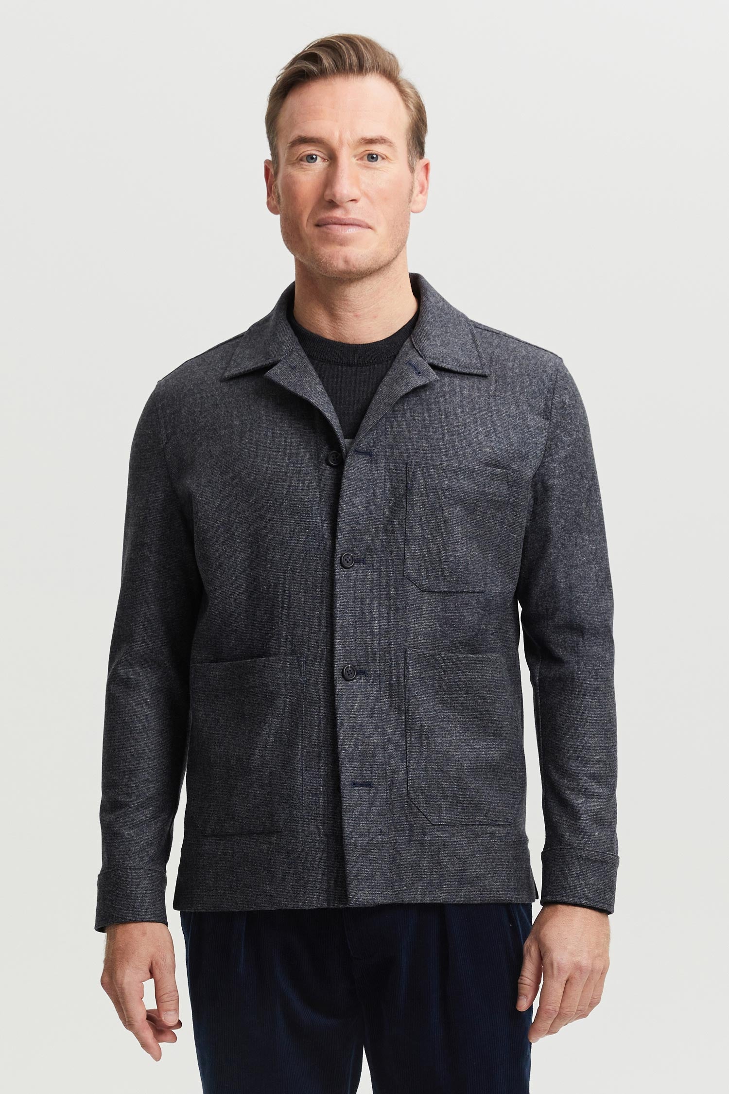 Jesse Wool Overshirt Blue