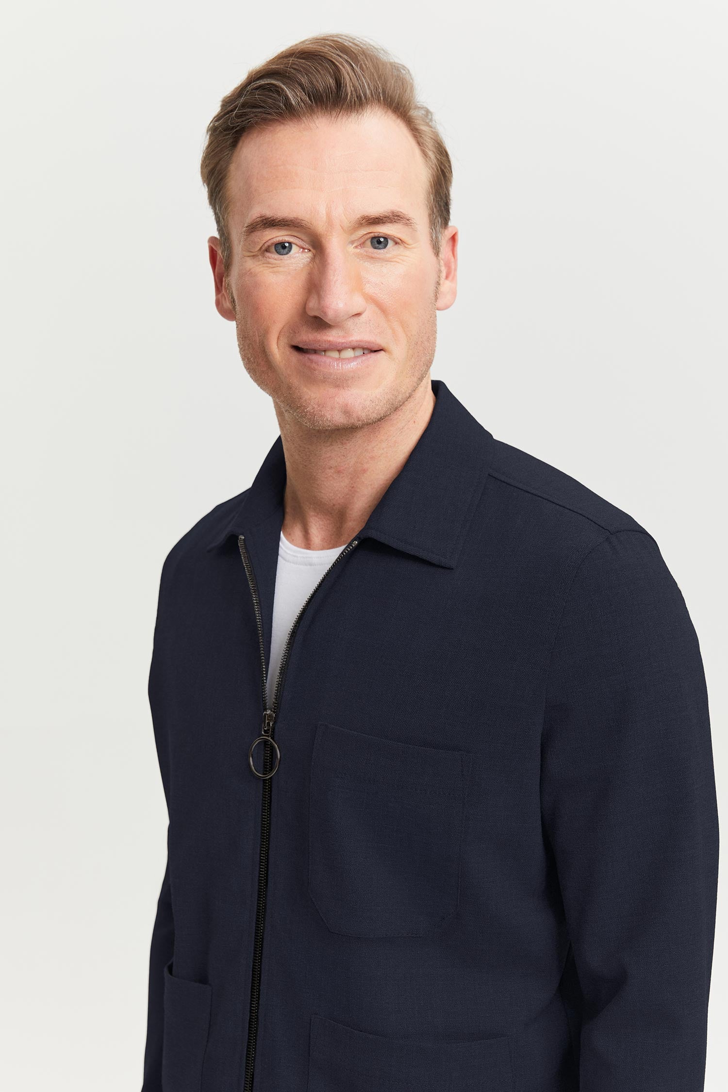 Jesse Wool Overshirt Blue