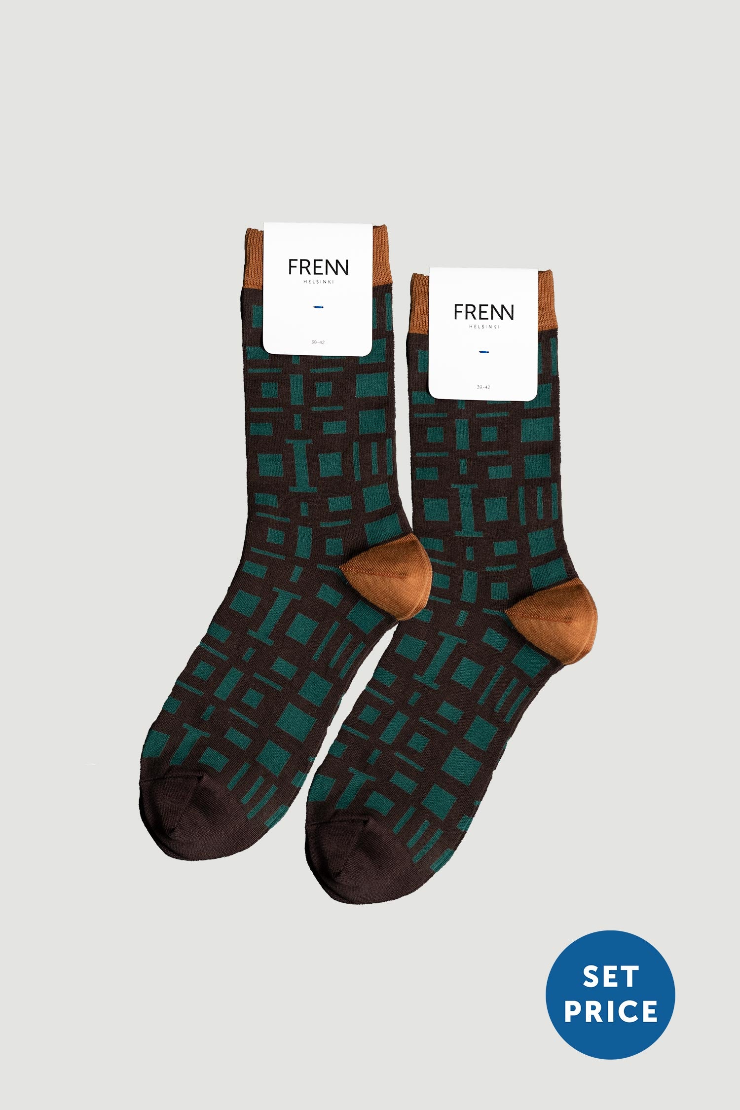 2-Pack UKKO Socks by Stig Baumgartner Brown