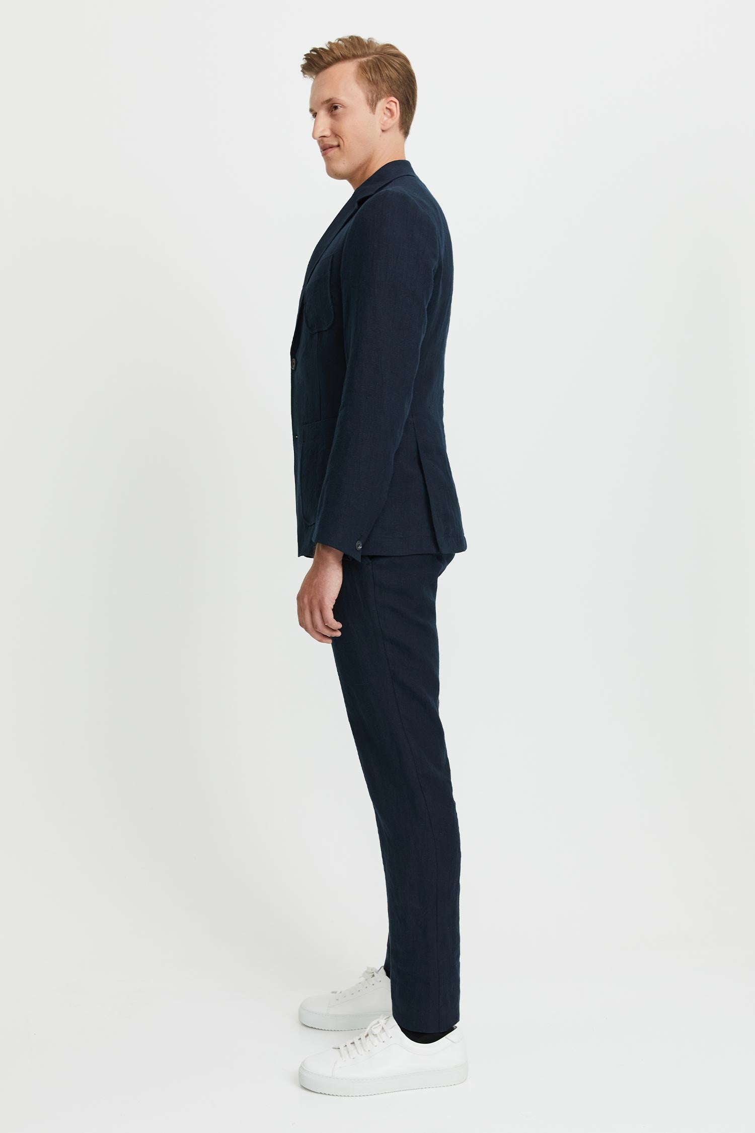 Jere Linen Jacket Blue