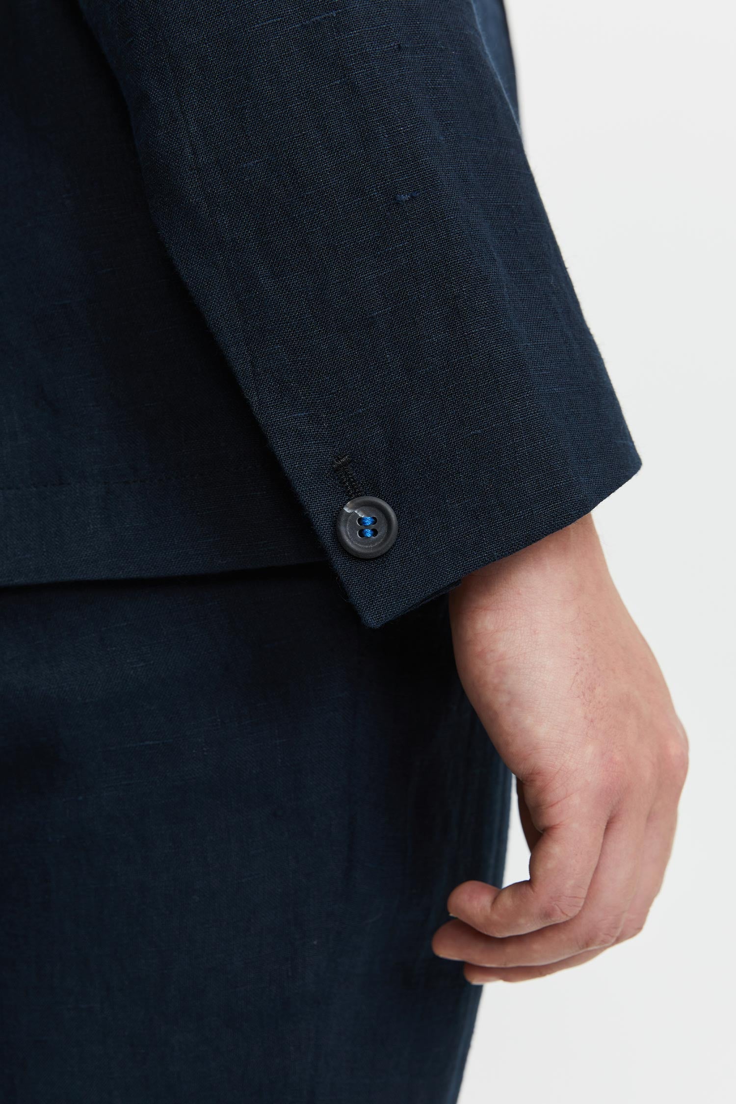 Jere Linen Jacket Blue