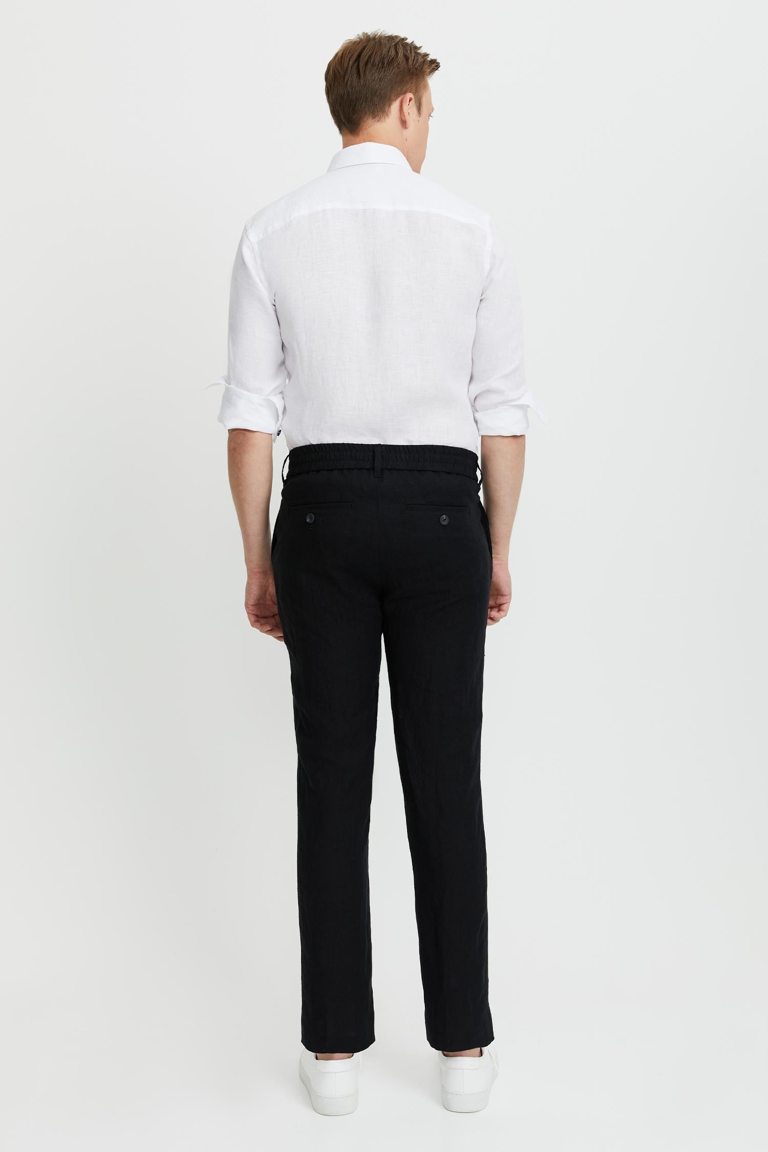 Seppo Linen Trousers Black