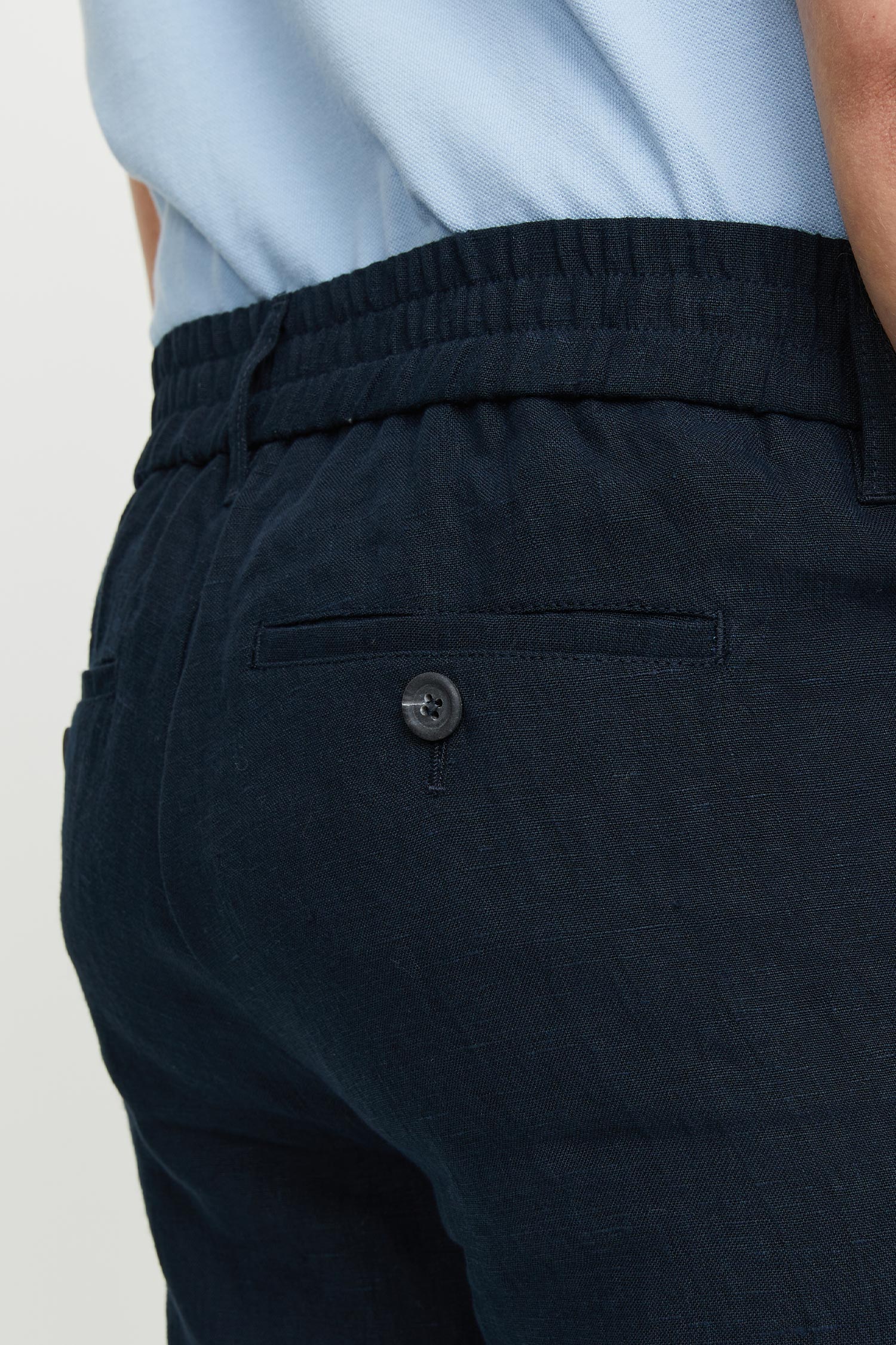 Frenn Teppo premium quality sustainable linen shorts blue