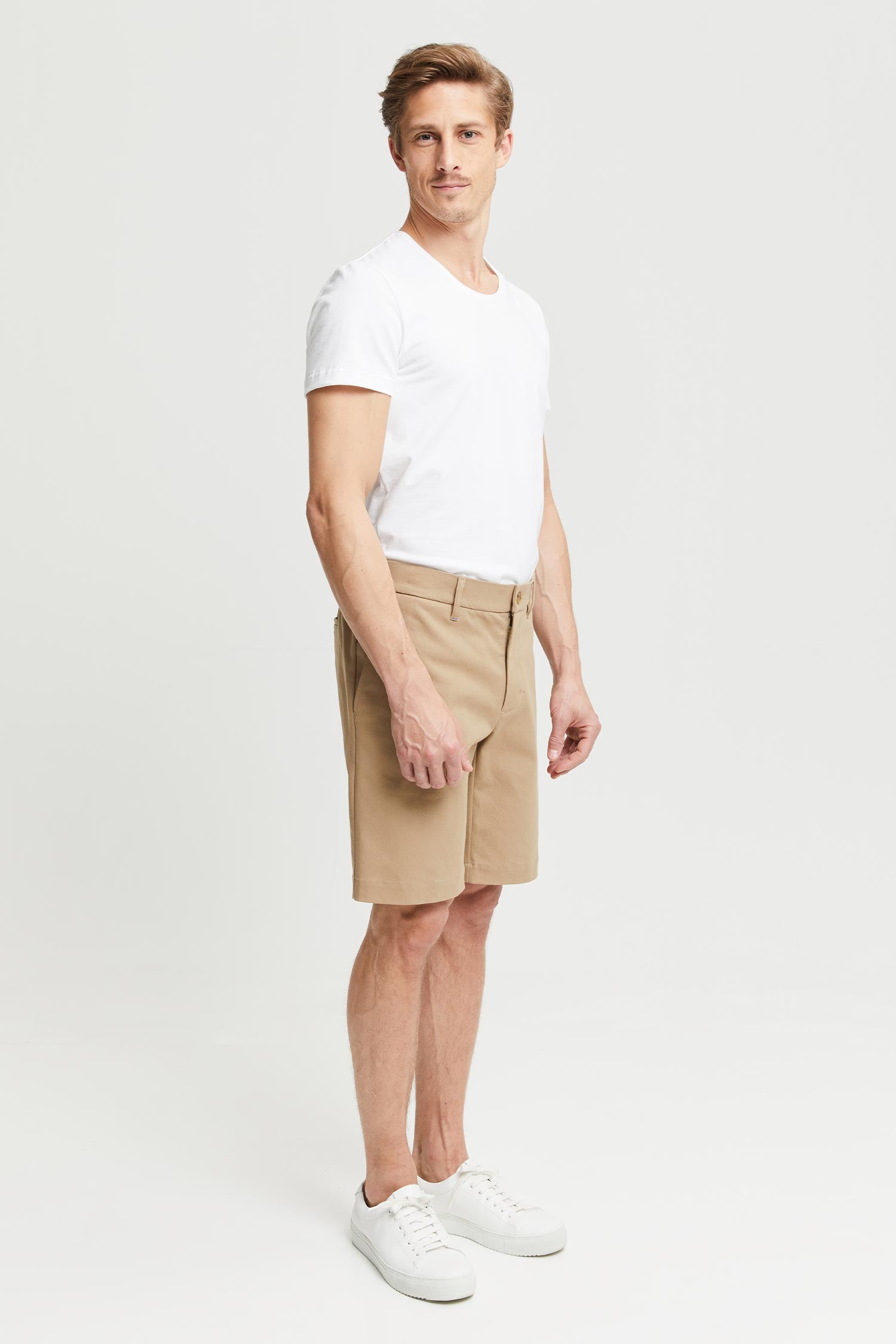 Frenn Teppo premium quality sustainable organic cotton shorts sand