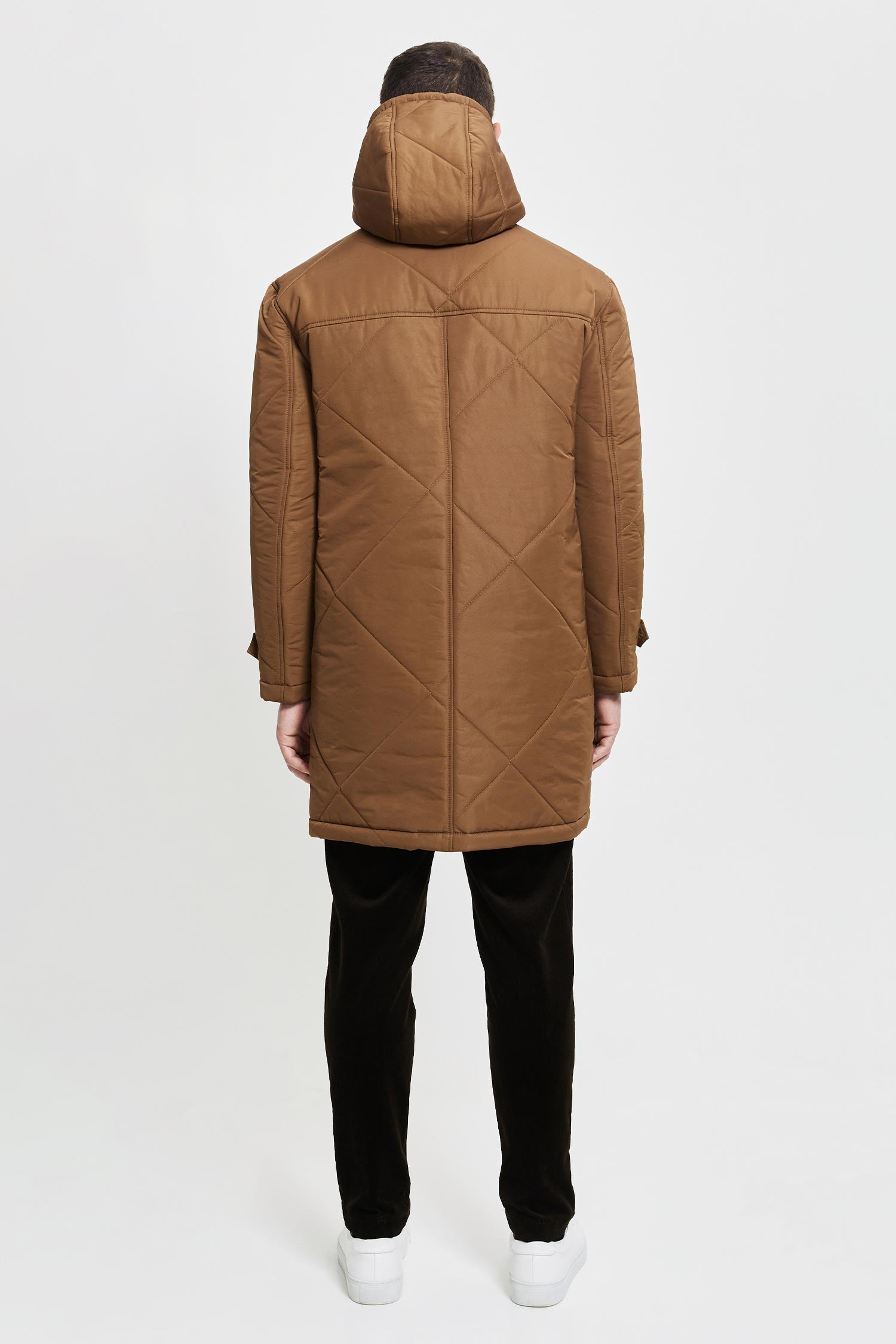 FRENN Paavo sustainable premium quality recycled water and wind repellent quilted parka coat toffee