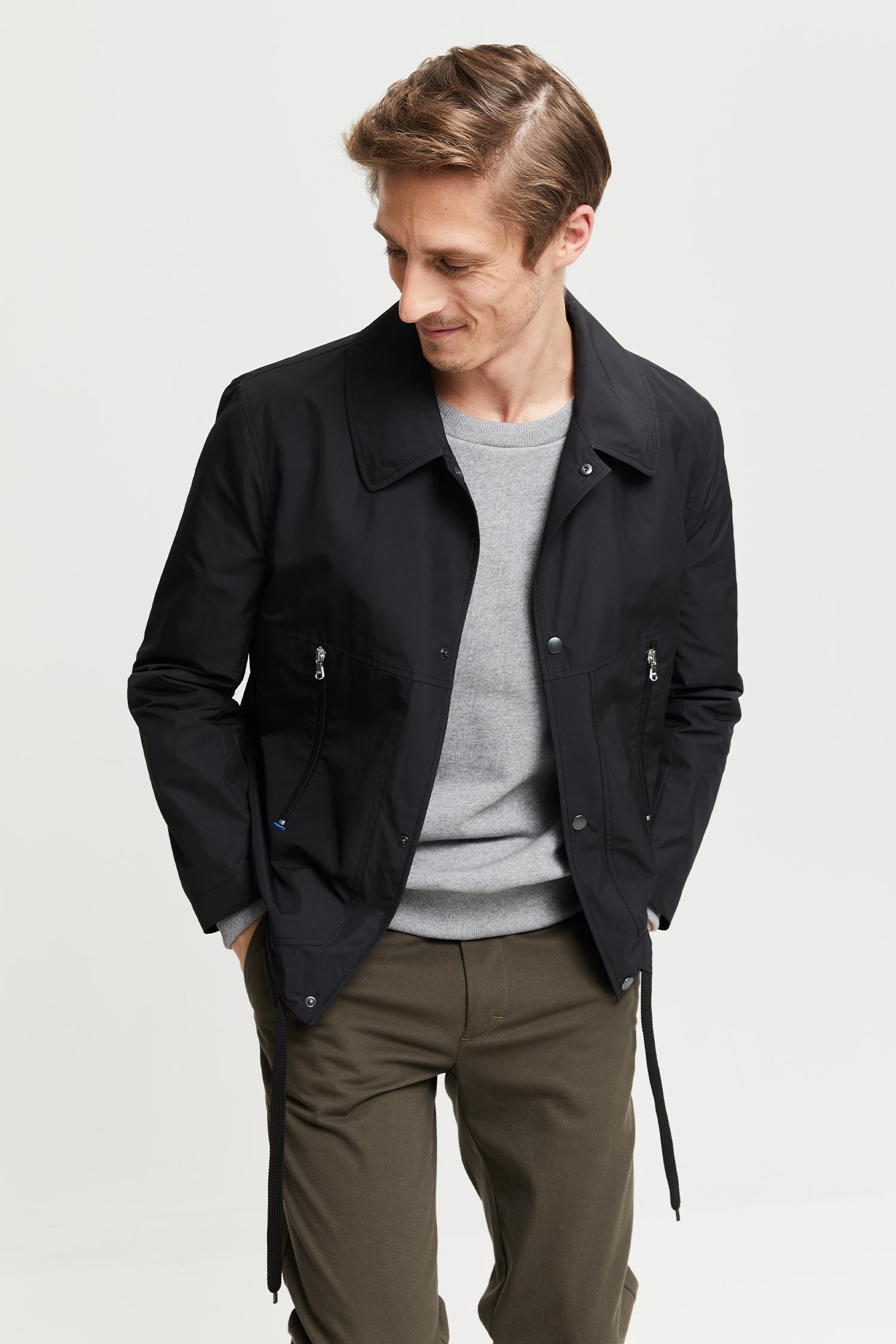 Frenn Oiva premium quality sustainable recycled polyester jacket black