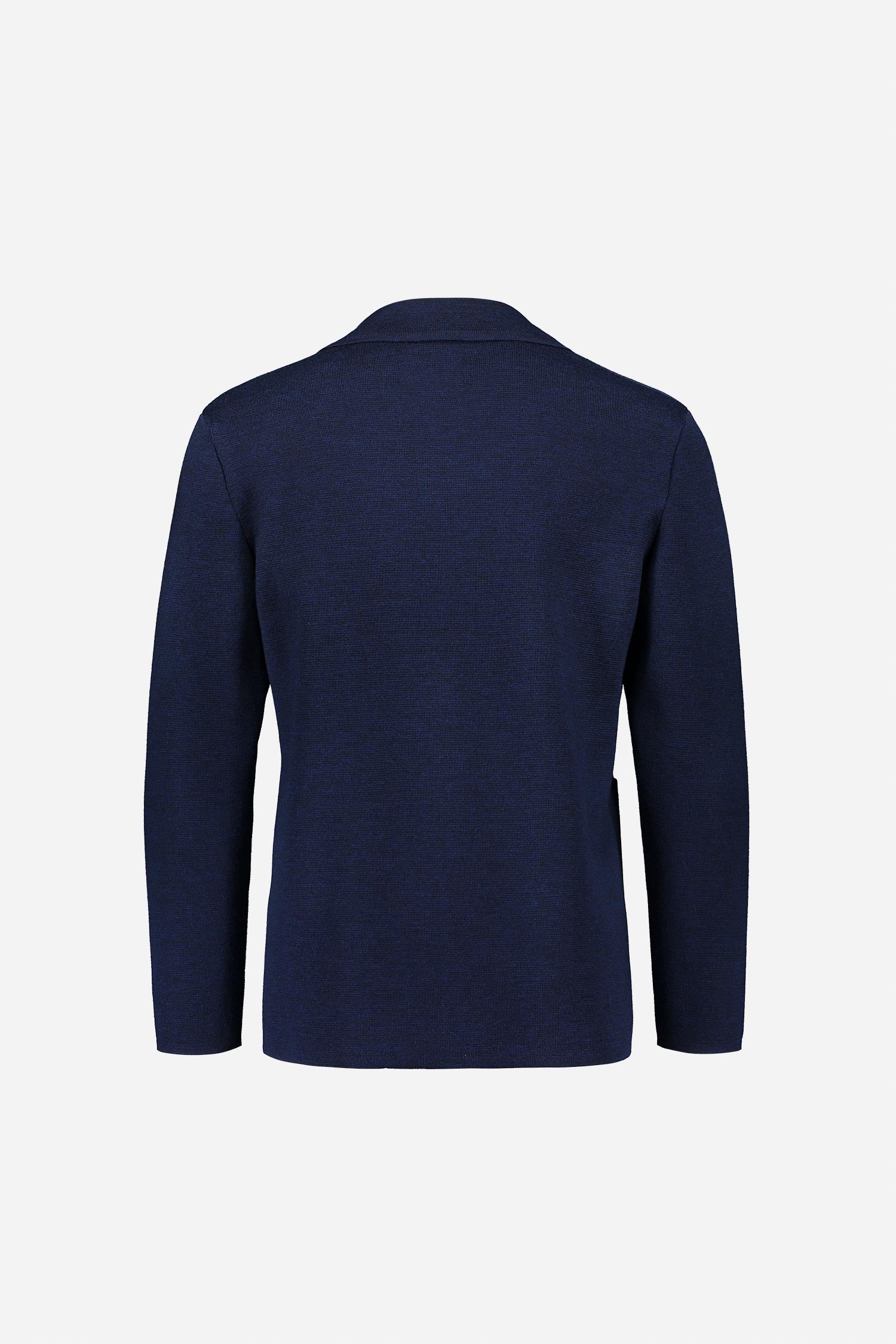 Frenn Elias sustainable premium quality extra fine merino wool cardigan jacket blue