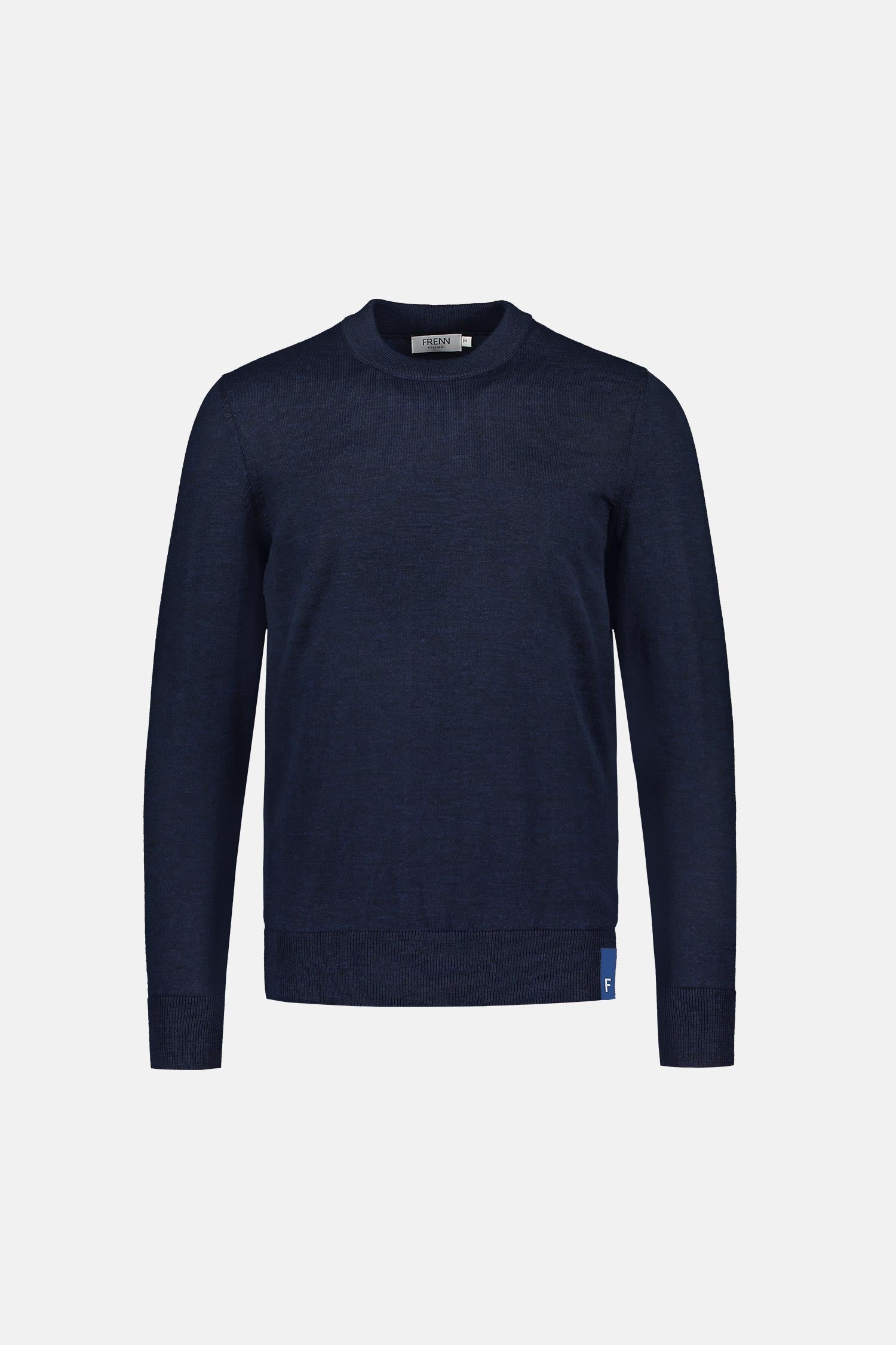Frenn Daniel sustainable premium quality extra fine merino wool pullover blue