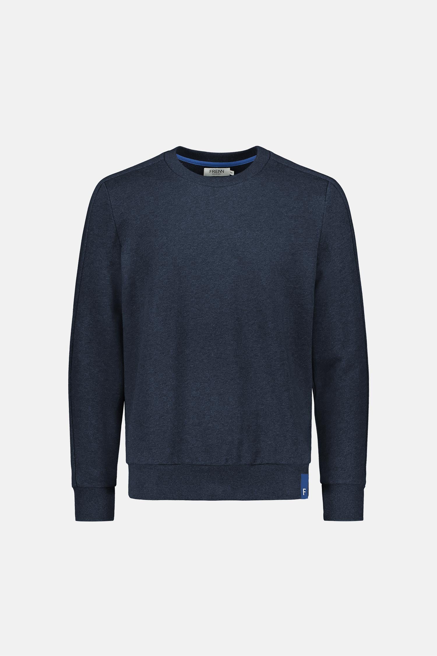 Frenn Felix sustainable premium quality GOTS organic cotton fleece sweatshirt blue